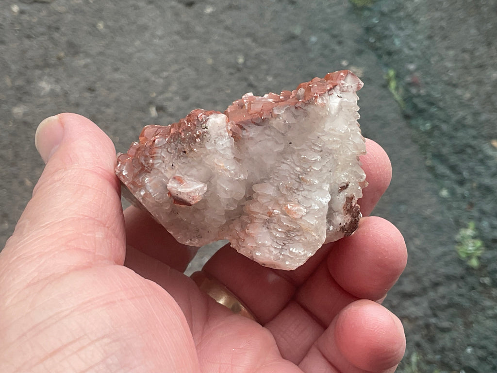 136g Red Pagoda Calcite Specimen 5C from Hubei, China