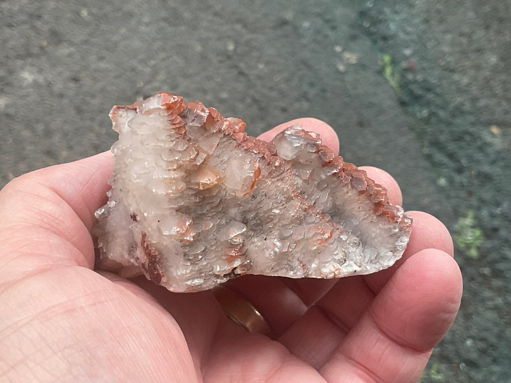 136g Red Pagoda Calcite Specimen 5C from Hubei, China