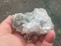 168g Large Diamond Calcite on Quartz Matrix Specimen 2B from Fujian, China