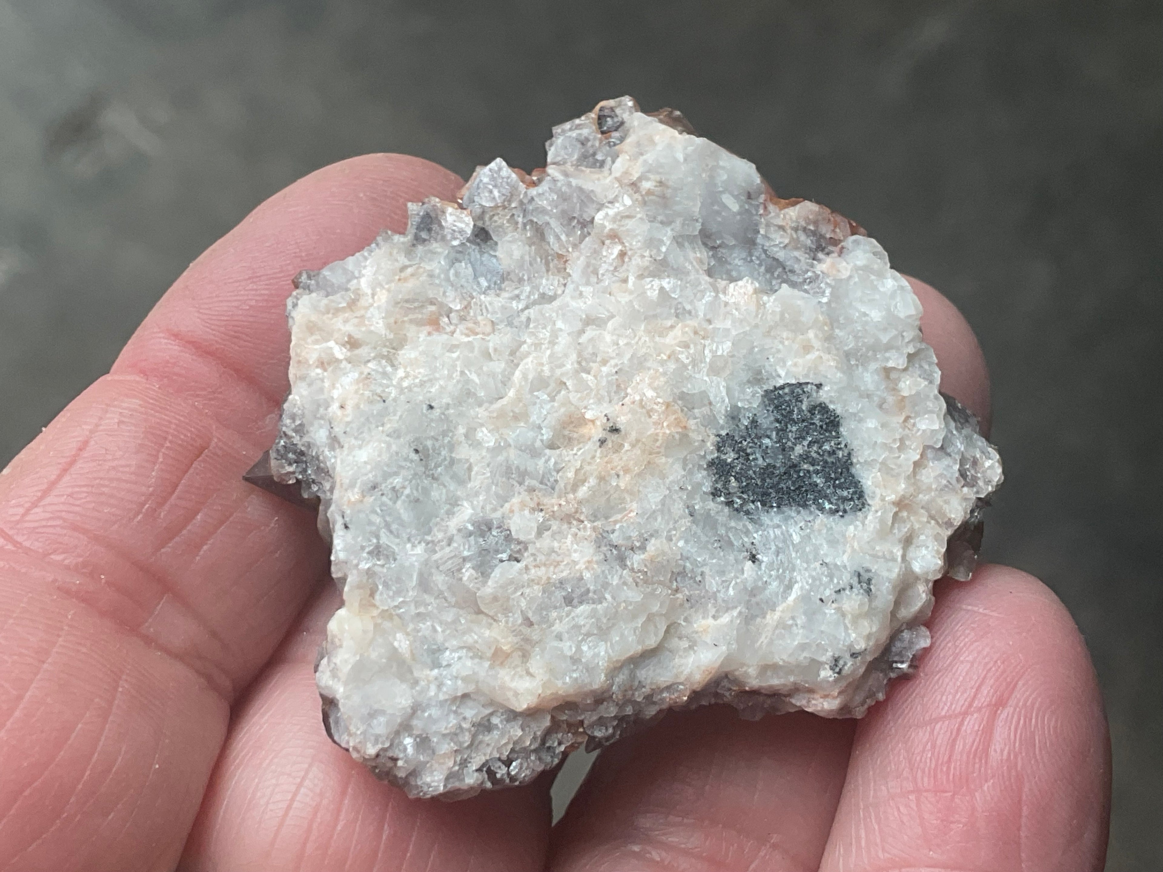 26g Hematite Stained Red Calcite