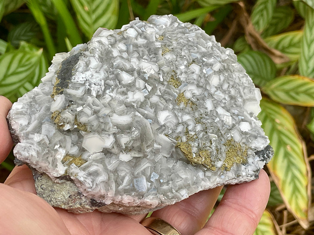 356g “Biscuit Calcite” with Pyrite Specimen from Hunan, China