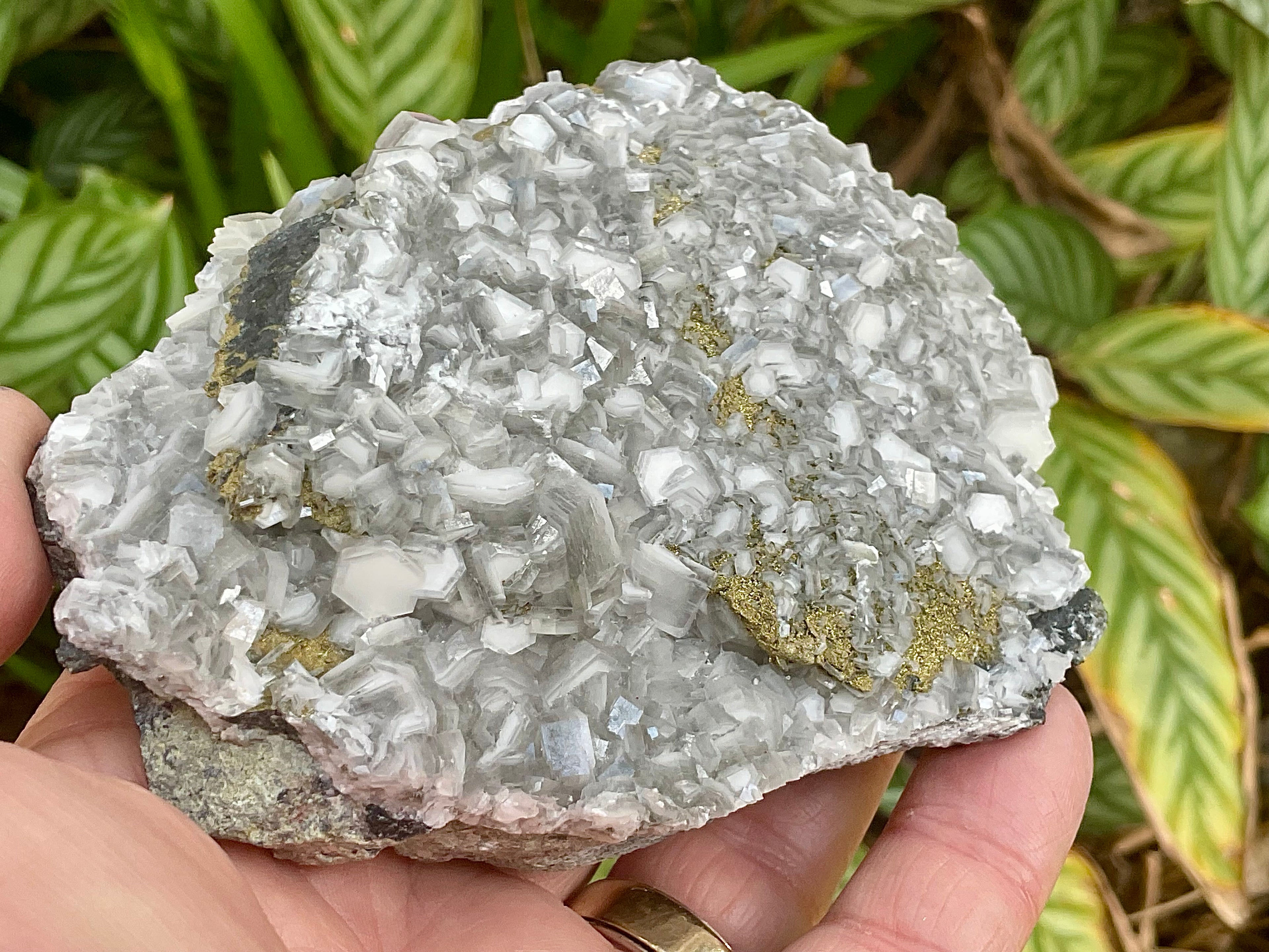 356g “Biscuit Calcite” with Pyrite Specimen from Hunan, China