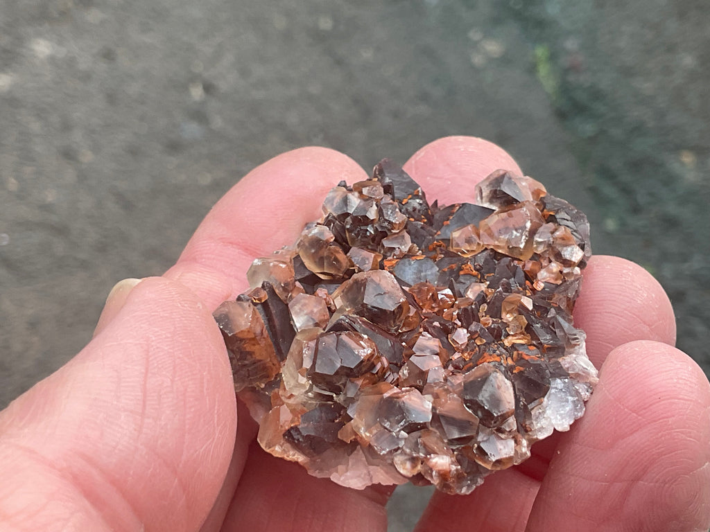 26g Hematite Stained Red Calcite