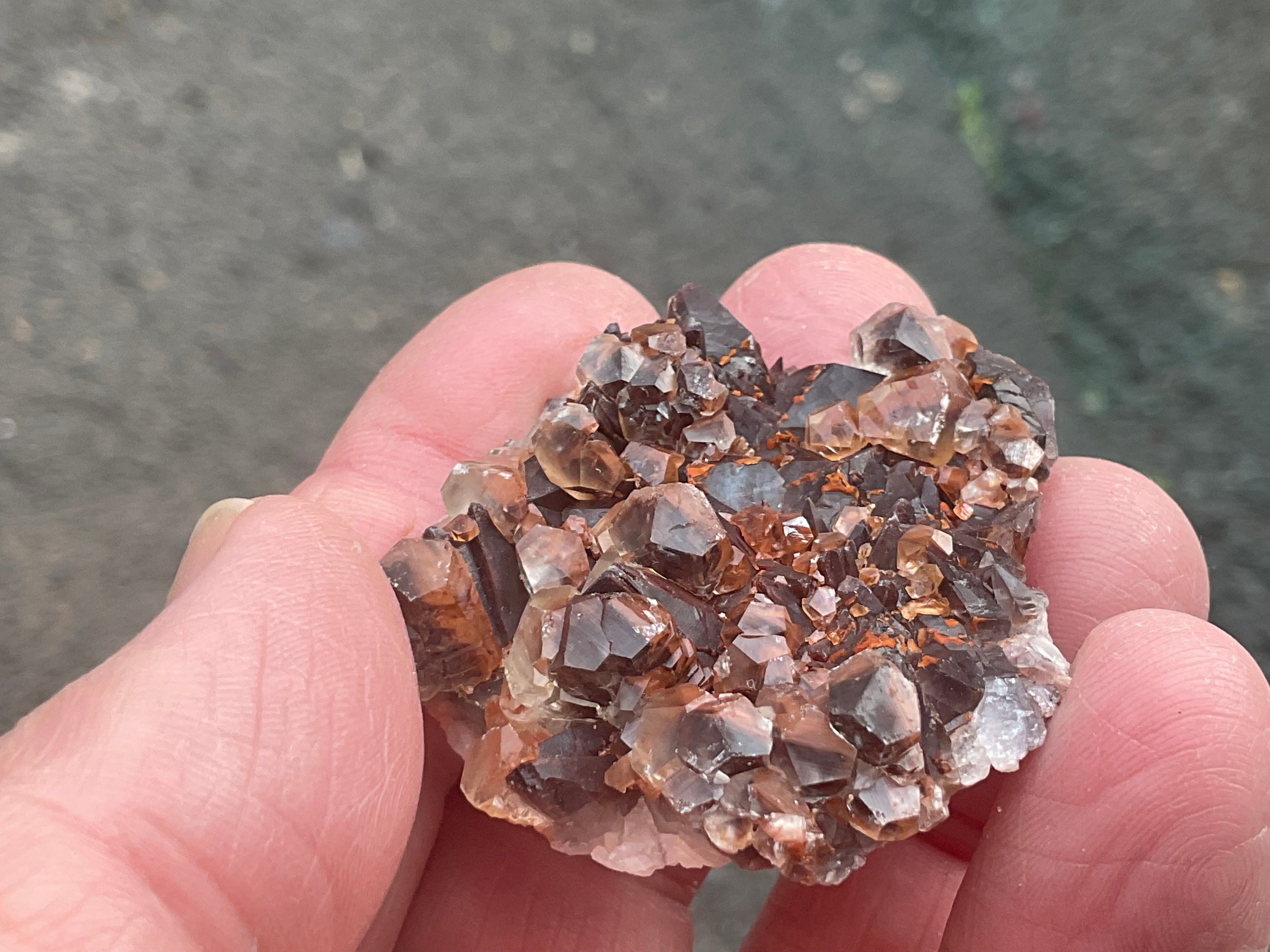 26g Hematite Stained Red Calcite