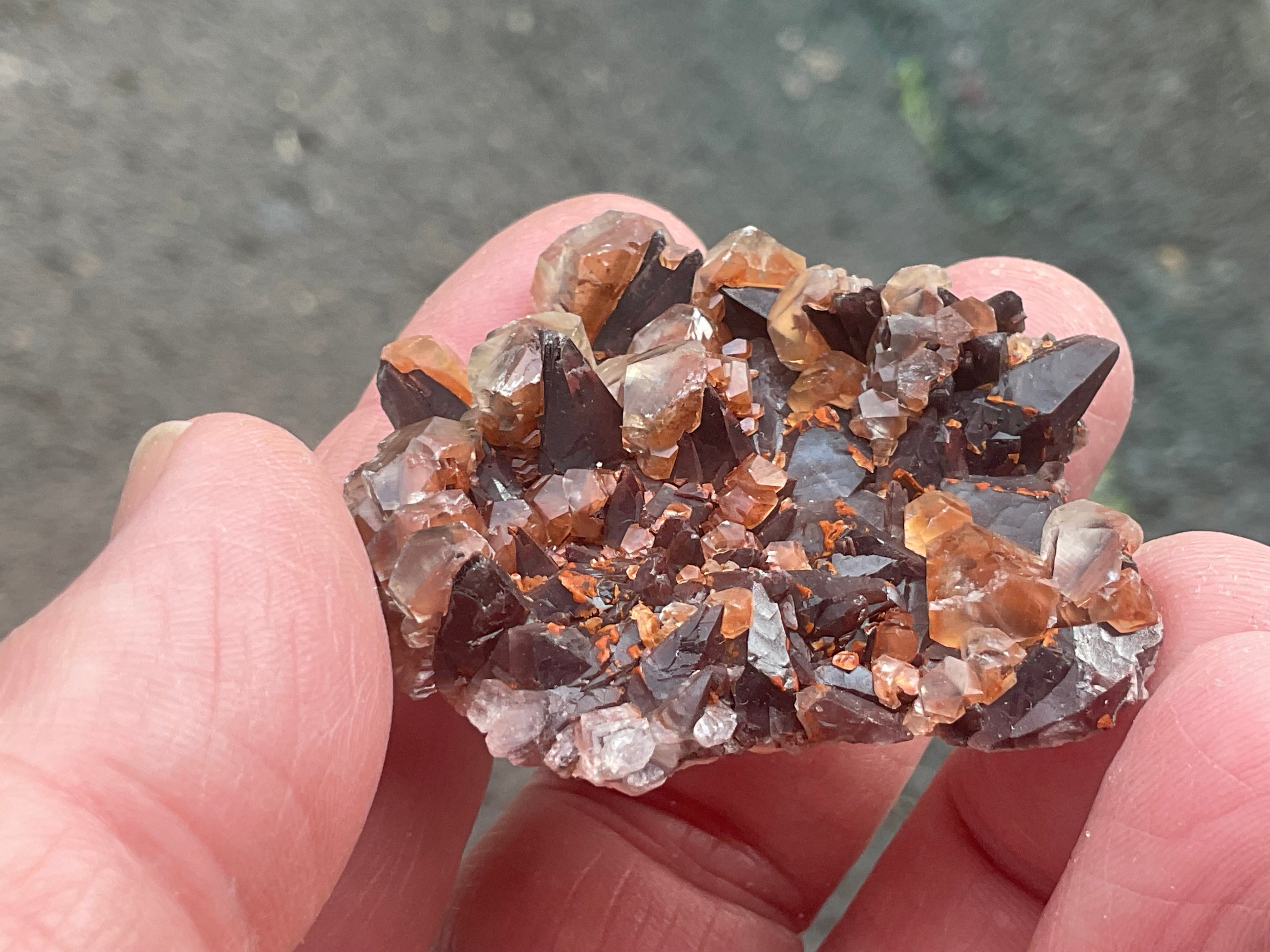 26g Hematite Stained Red Calcite