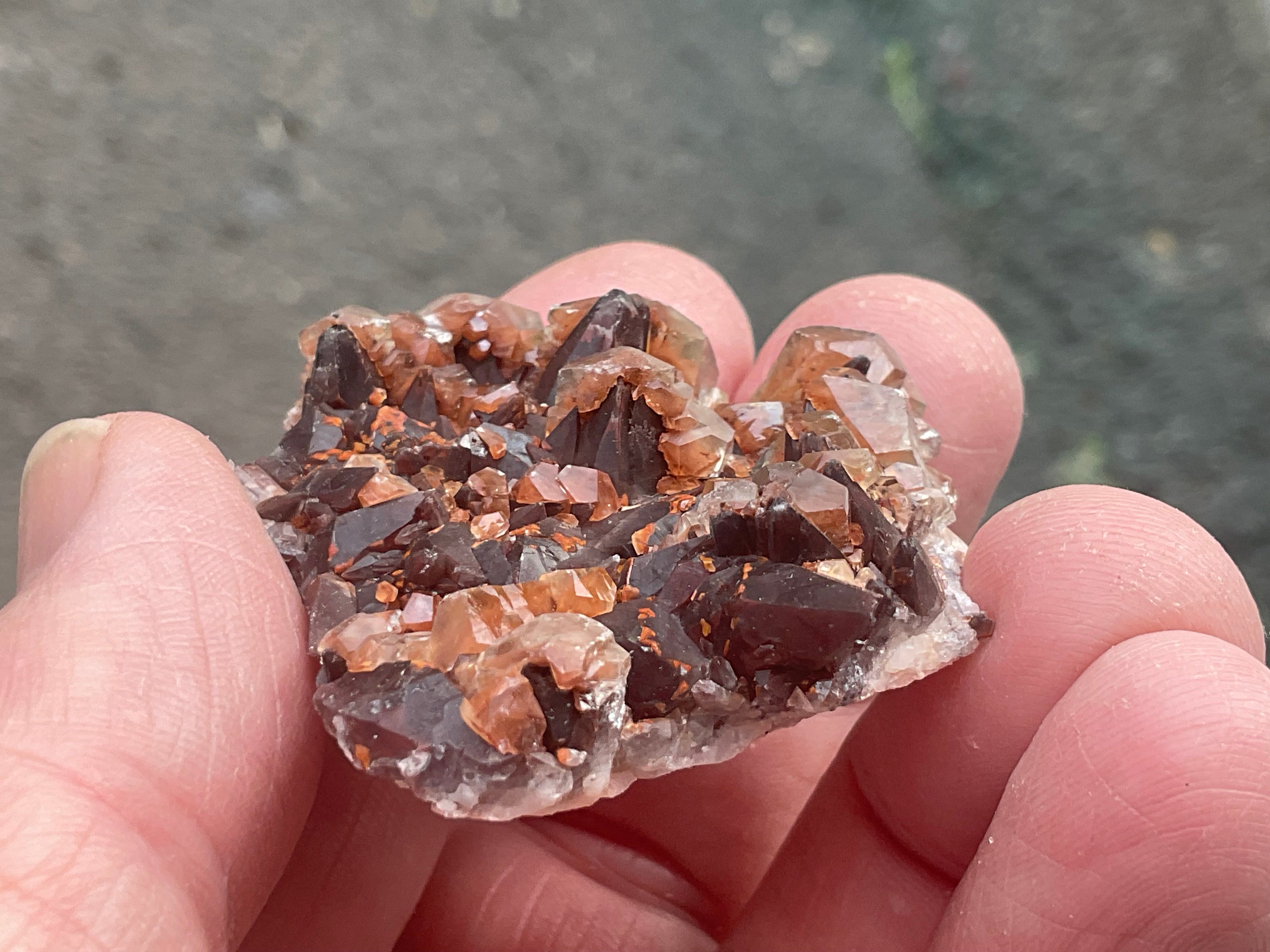 26g Hematite Stained Red Calcite