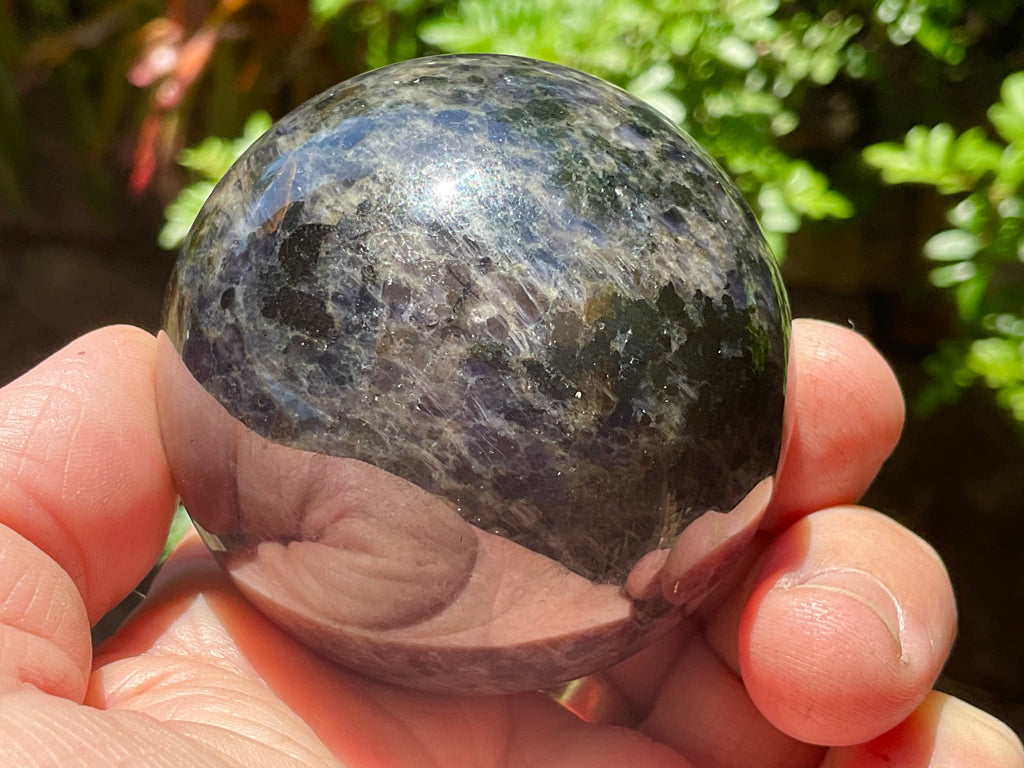 270g Iolite wit Apatite Sphere 3C