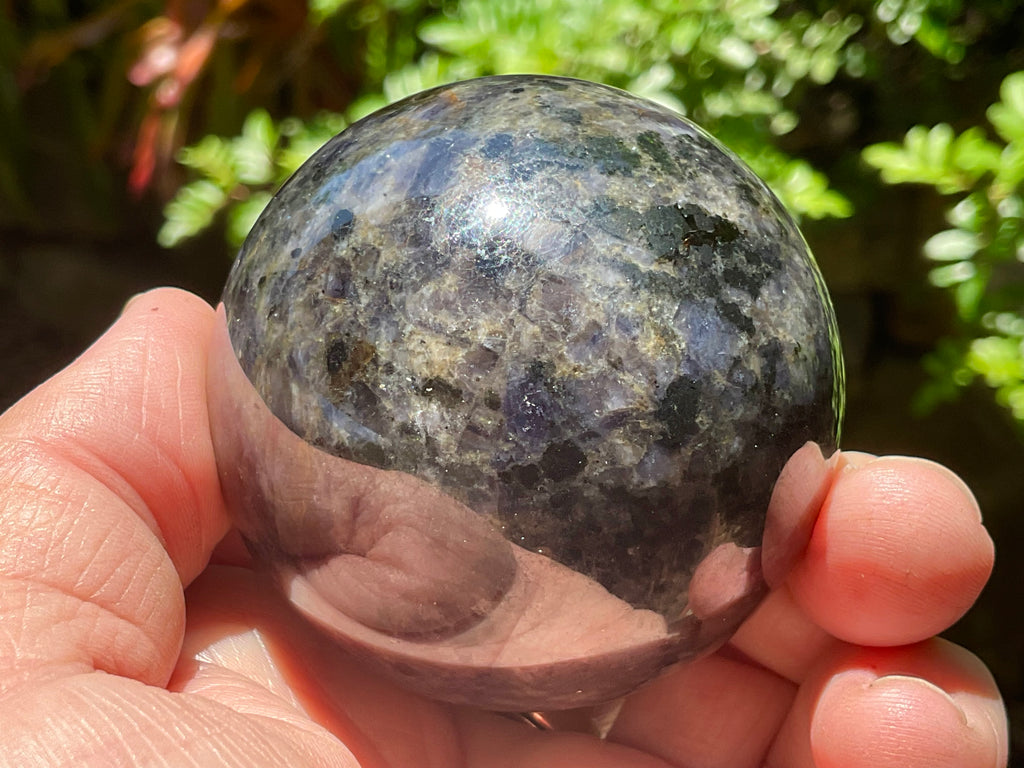 270g Iolite wit Apatite Sphere 3C