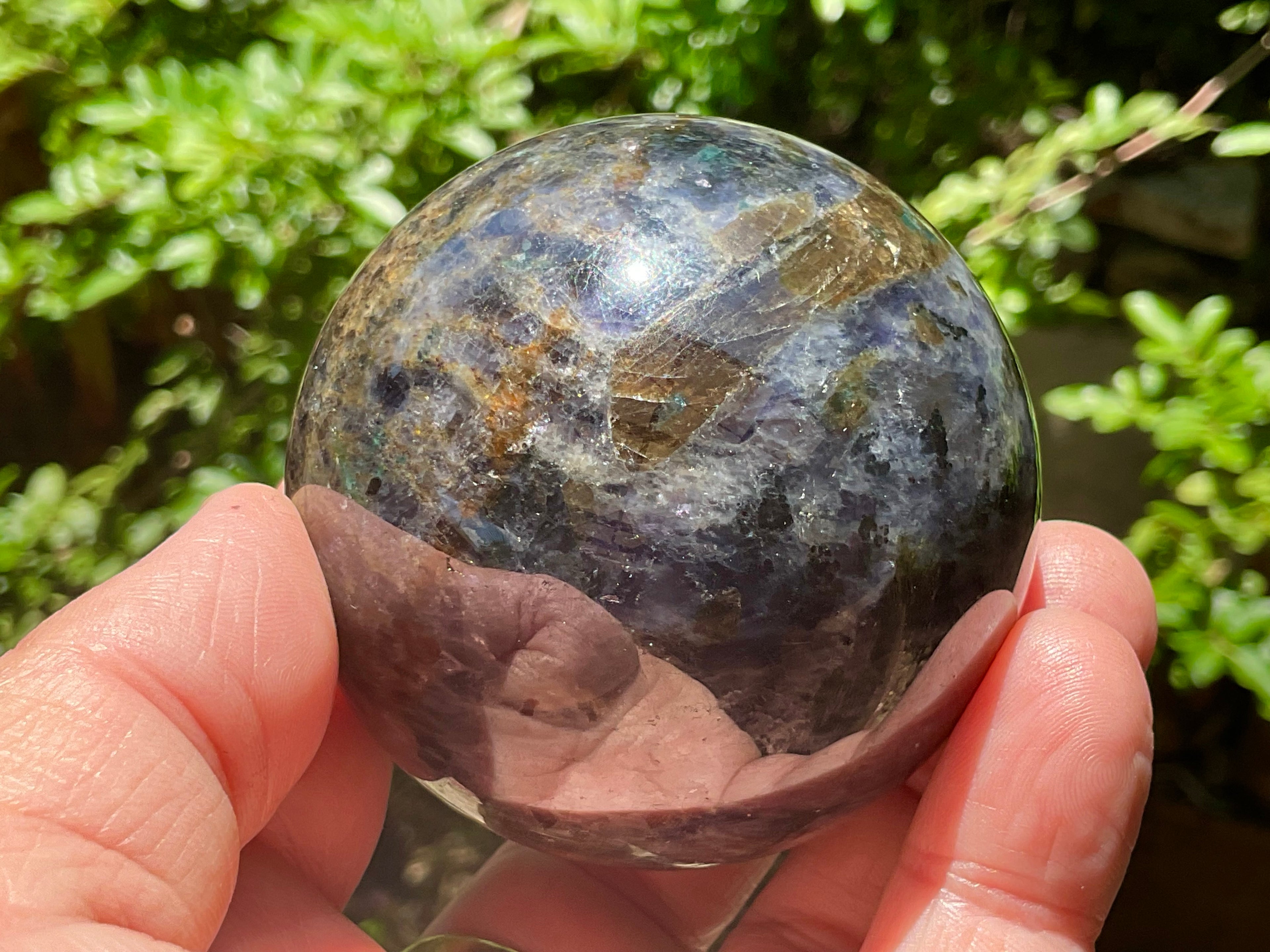 350g Iolote with Apatite Sphere 4A