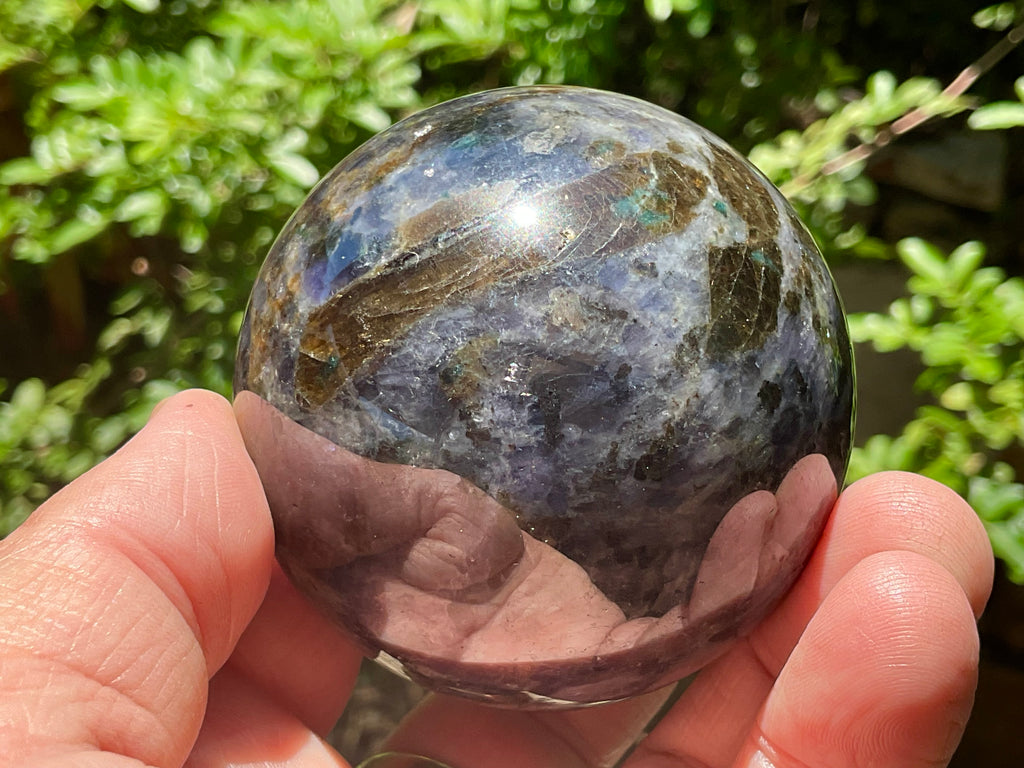 350g Iolote with Apatite Sphere 4A