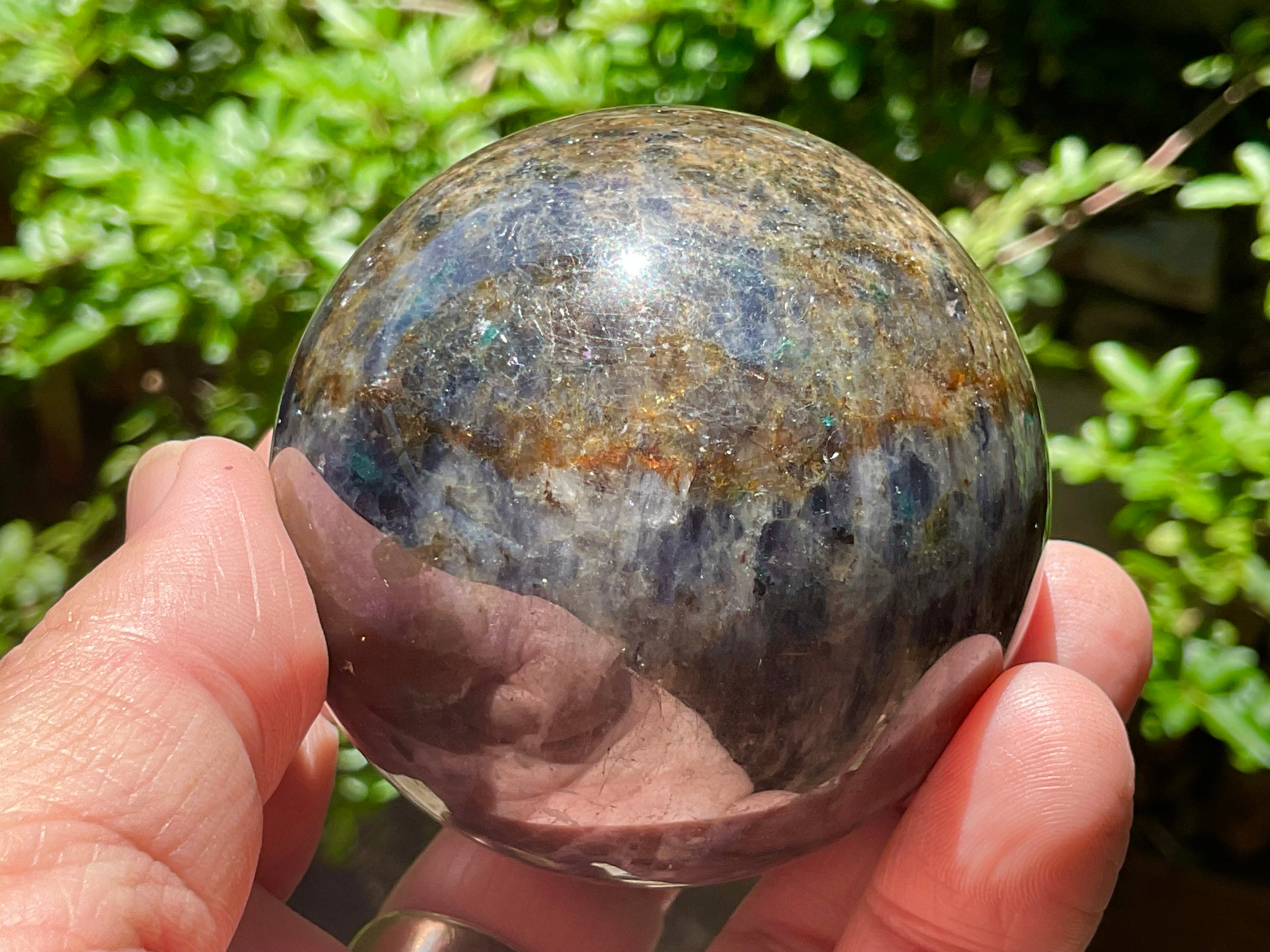 350g Iolote with Apatite Sphere 4A