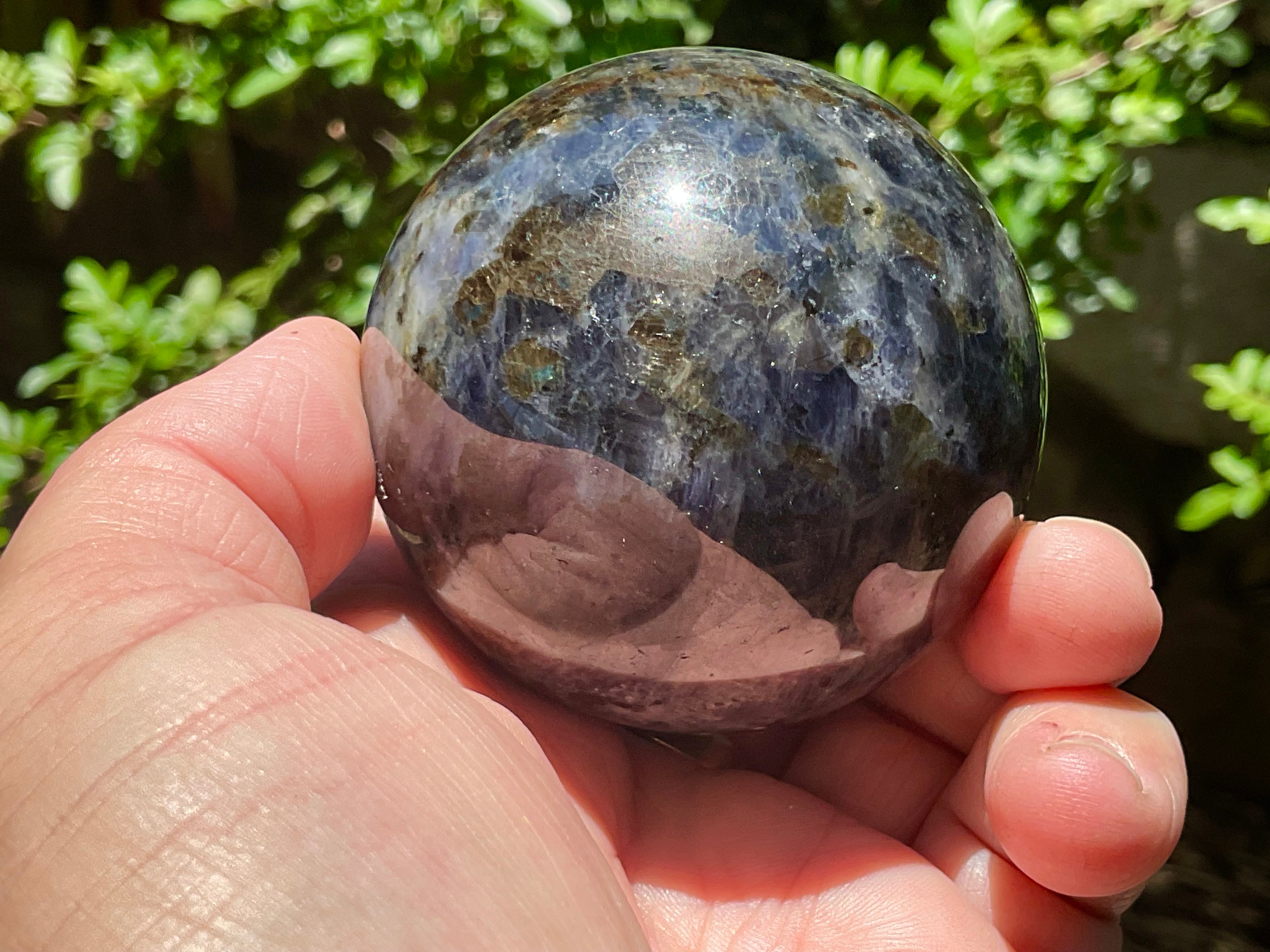 350g Iolote with Apatite Sphere 4A