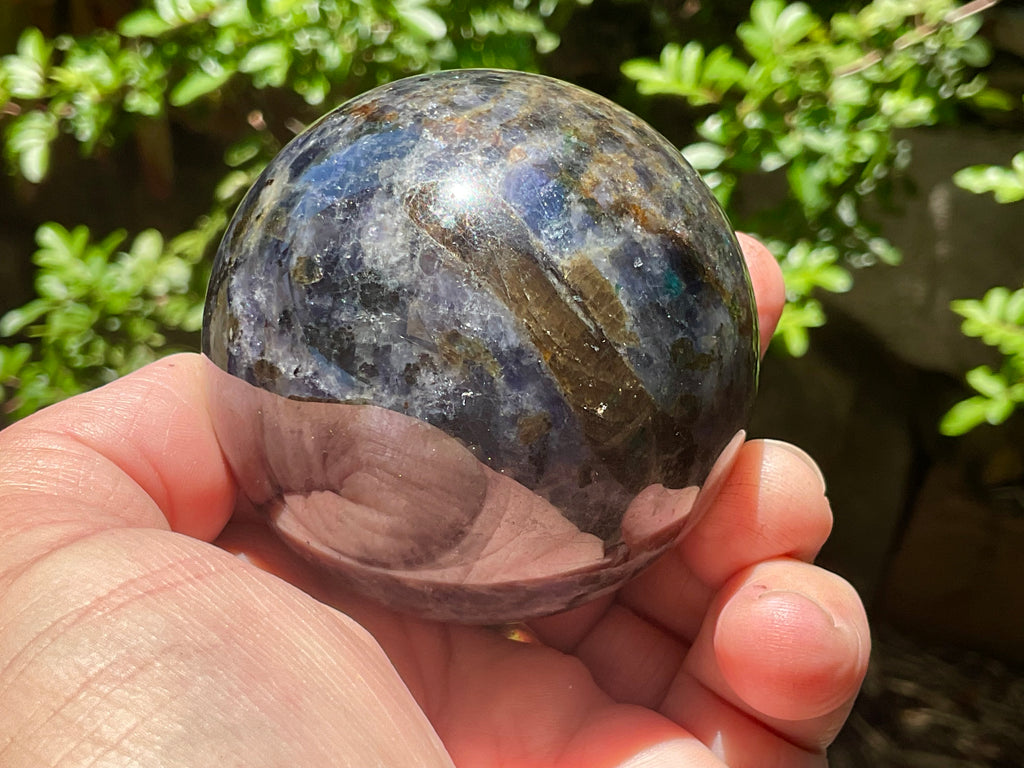 350g Iolote with Apatite Sphere 4A