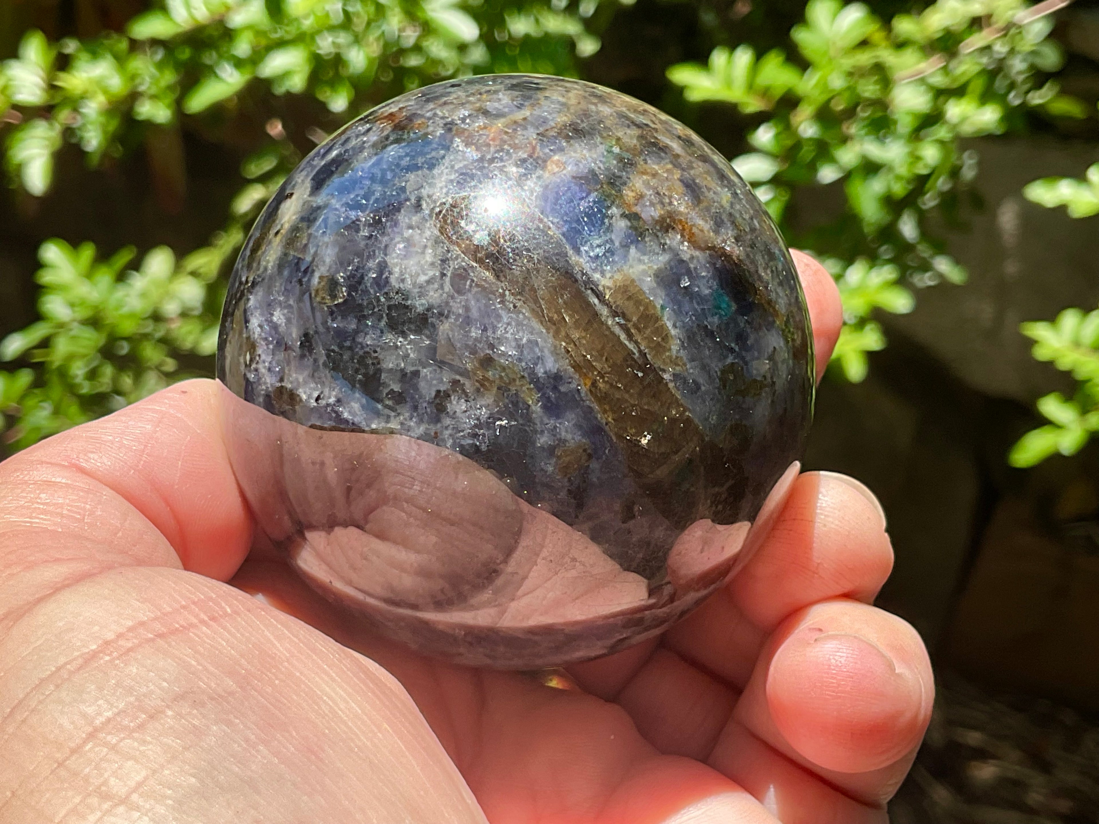 350g Iolote with Apatite Sphere 4A