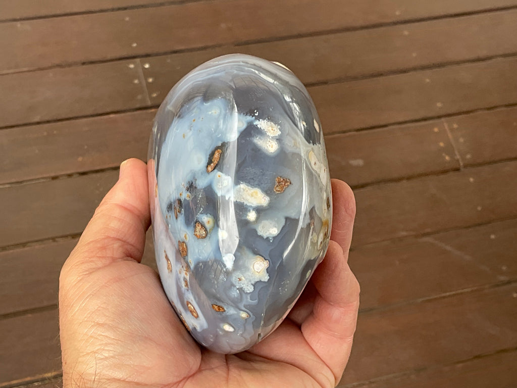 1,182g Natural Agate Nodule with Amethyst interior