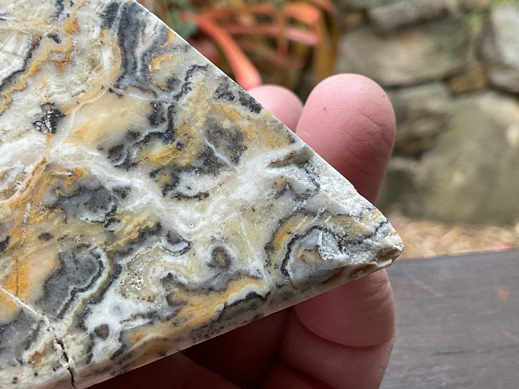 428g Banded Calcite Pyramid A