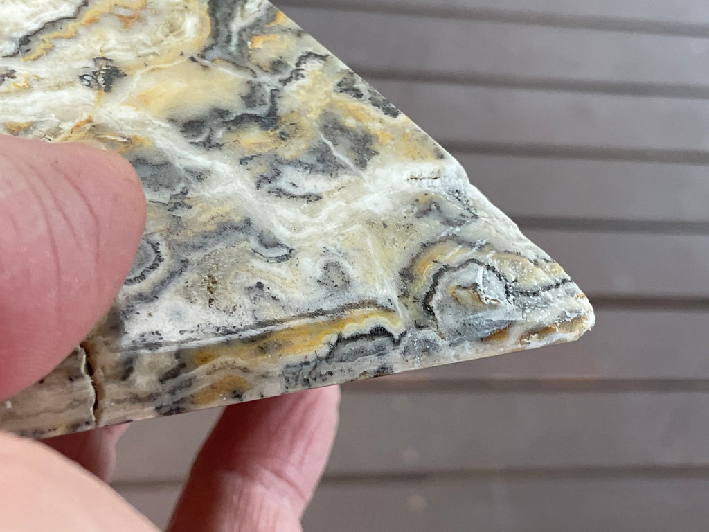 428g Banded Calcite Pyramid A