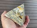 625g Banded Calcite Pyramid B