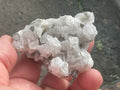 116g Schistose Calcite on Hematite/Goethite Spotted Quartz Cluster 3B