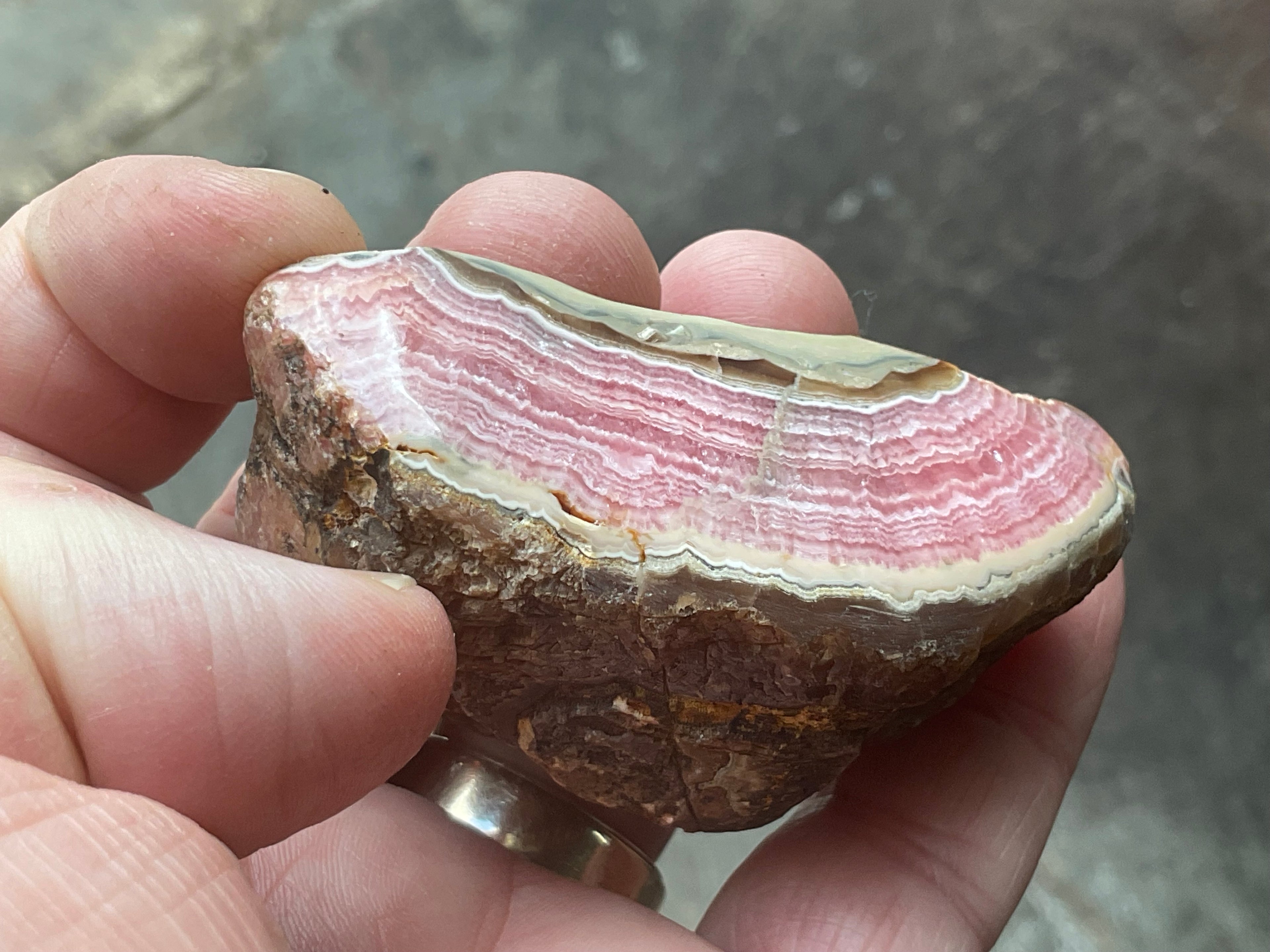130g Rhodochrosite Polished Specimen 8A