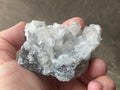 180g Hexagonal Calcite on Quartz/Chalcedony on Druzy Quartz Matrix Specimen 2A from Fujian, China