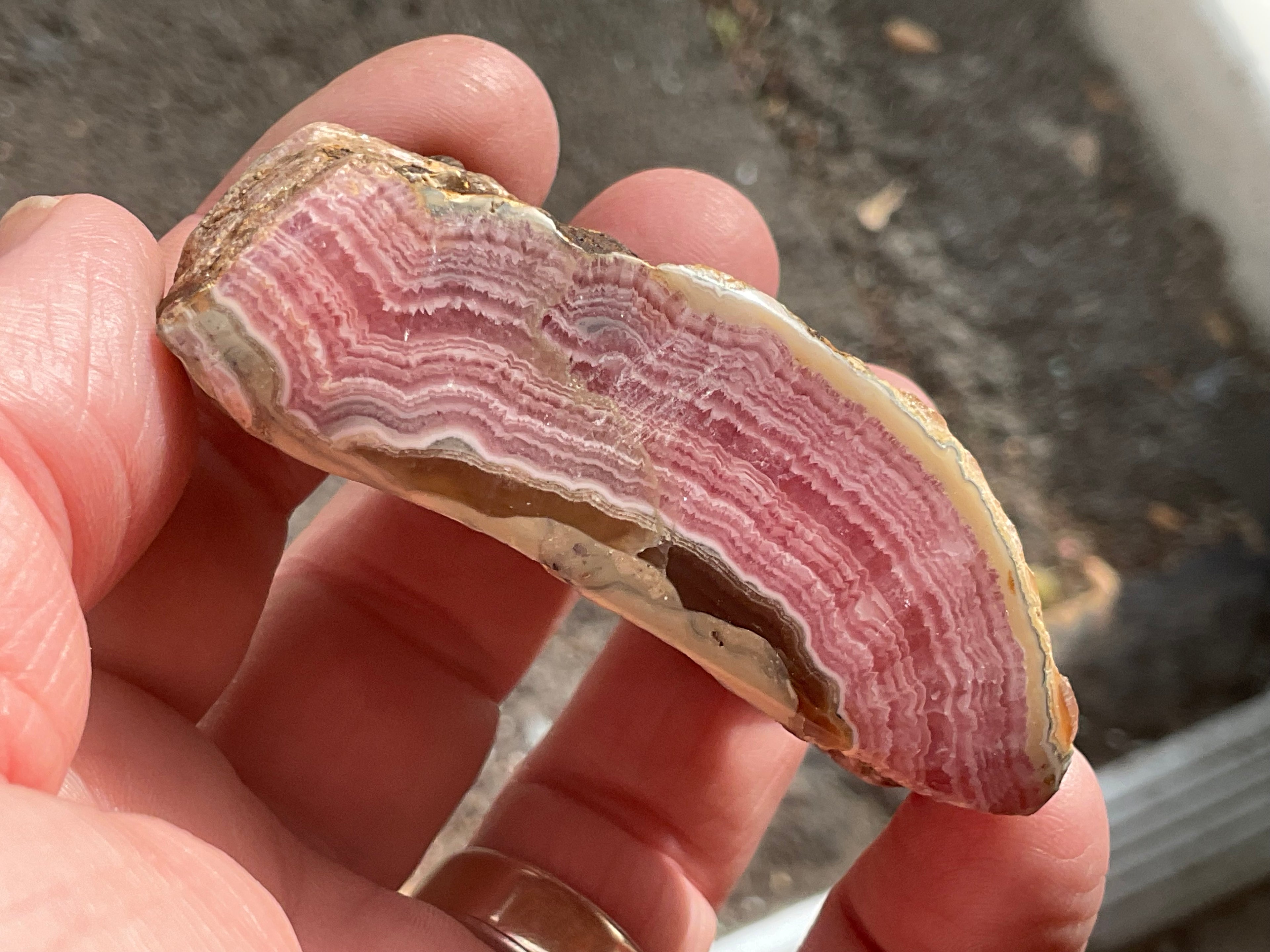 122g Rhodochrosite Polished Specimen 8B