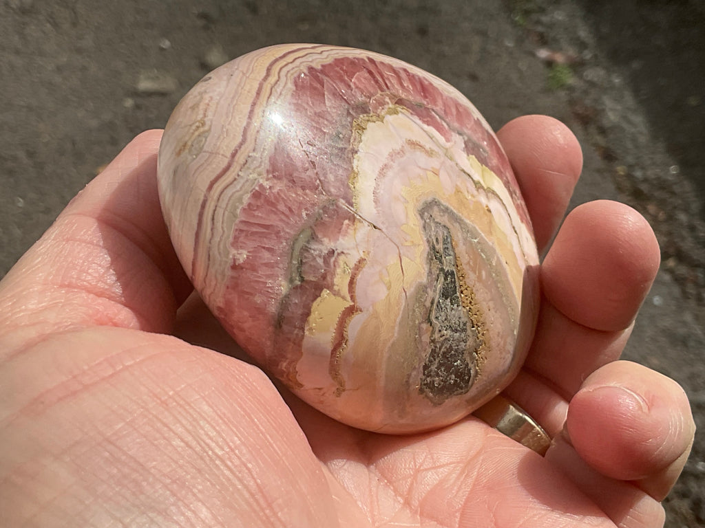 306g Rhodochrosite Large Palmstone