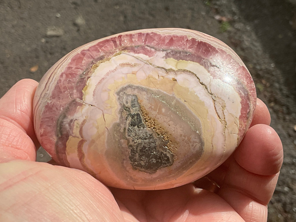 306g Rhodochrosite Large Palmstone