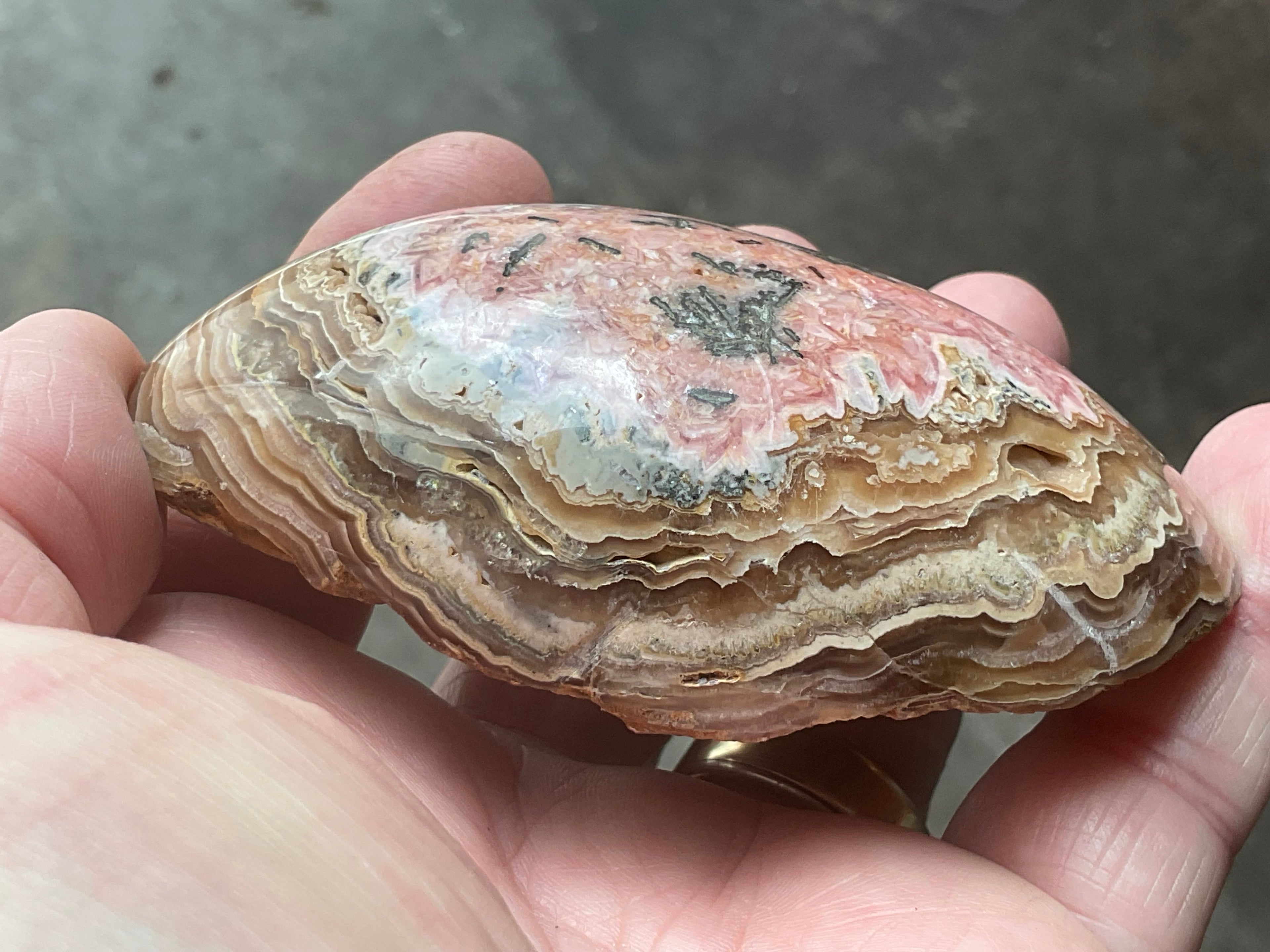 264g Rhodochrosite One Side Polished Specimen