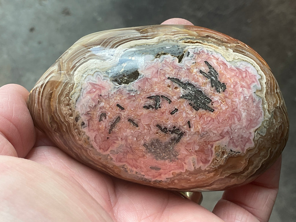 264g Rhodochrosite One Side Polished Specimen