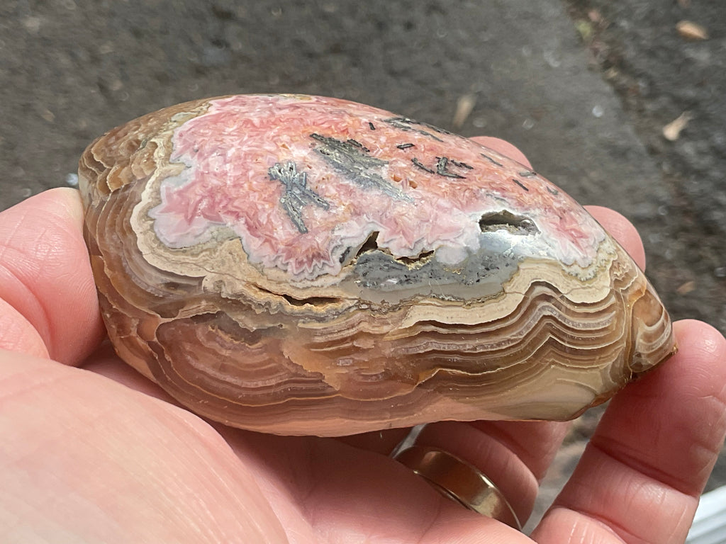 264g Rhodochrosite One Side Polished Specimen