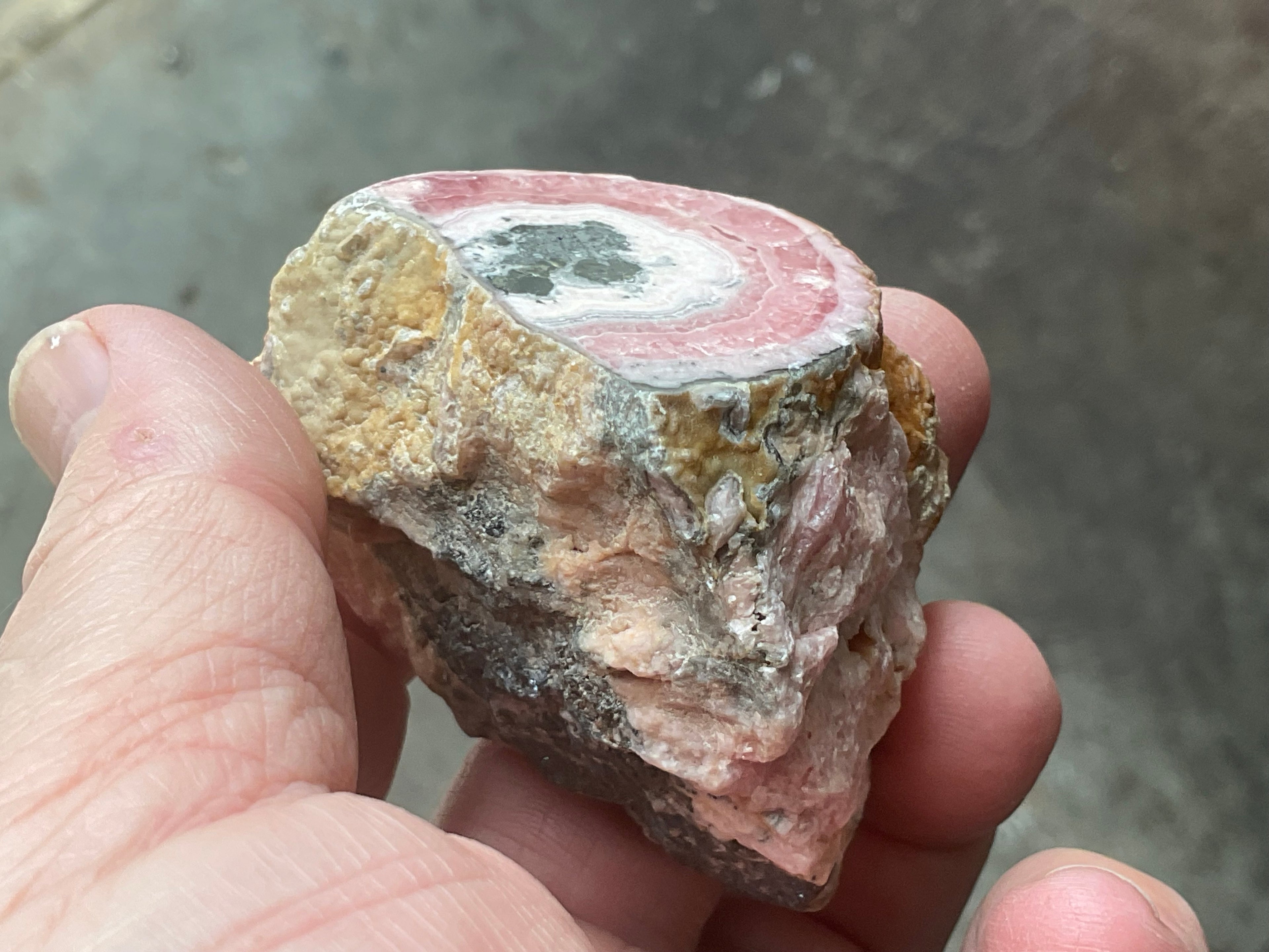 170g Rhodochrosite Polished Stalactite Specimen A