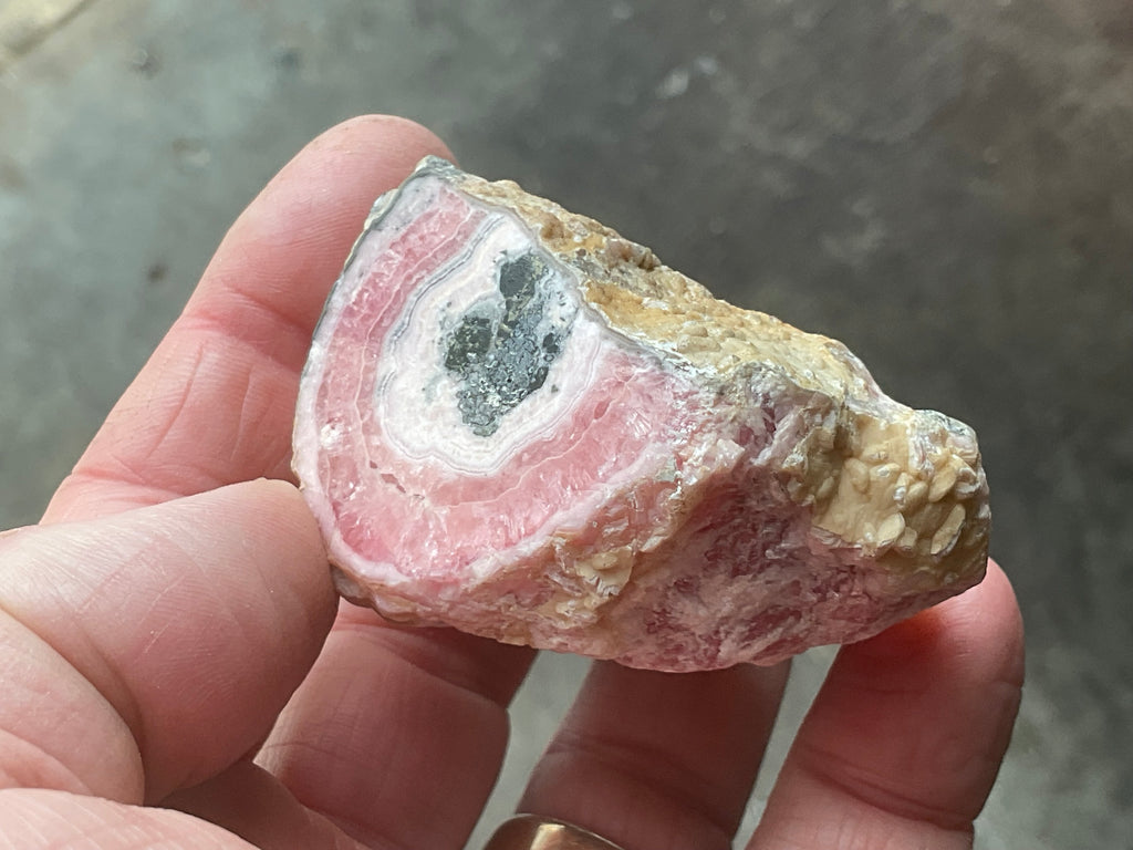 170g Rhodochrosite Polished Stalactite Specimen A