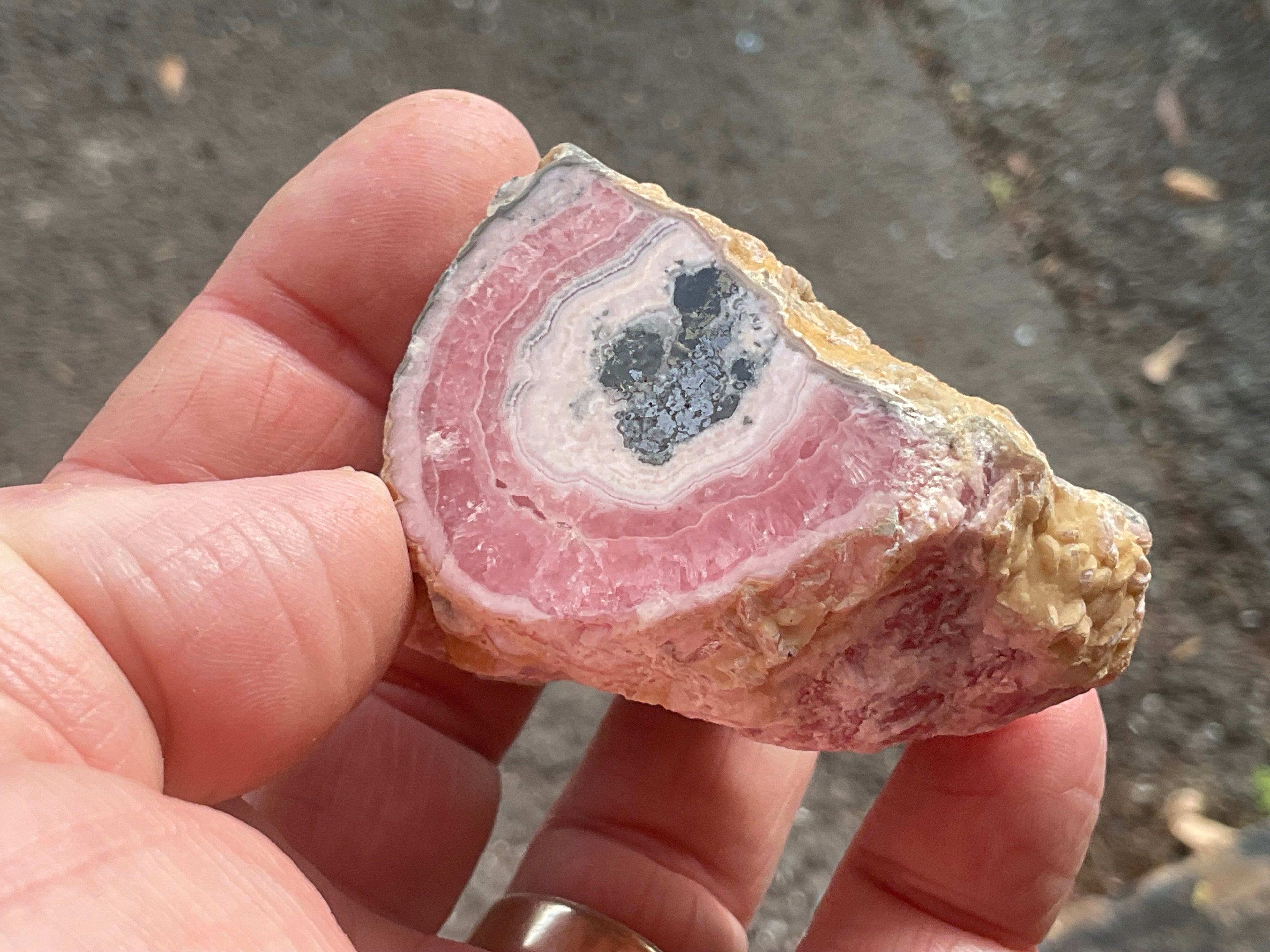 170g Rhodochrosite Polished Stalactite Specimen A