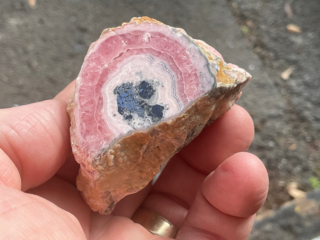 170g Rhodochrosite Polished Stalactite Specimen A