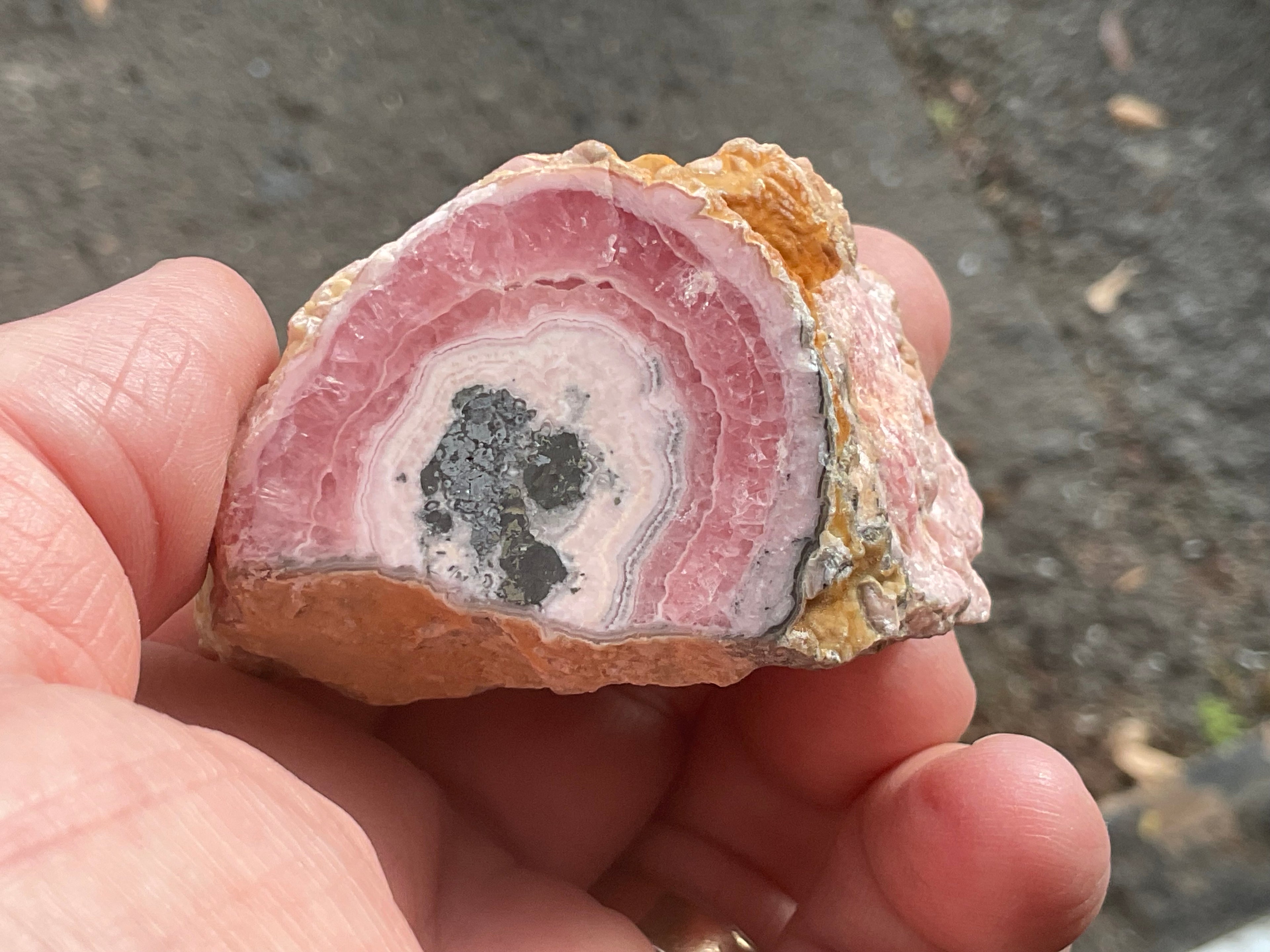 170g Rhodochrosite Polished Stalactite Specimen A