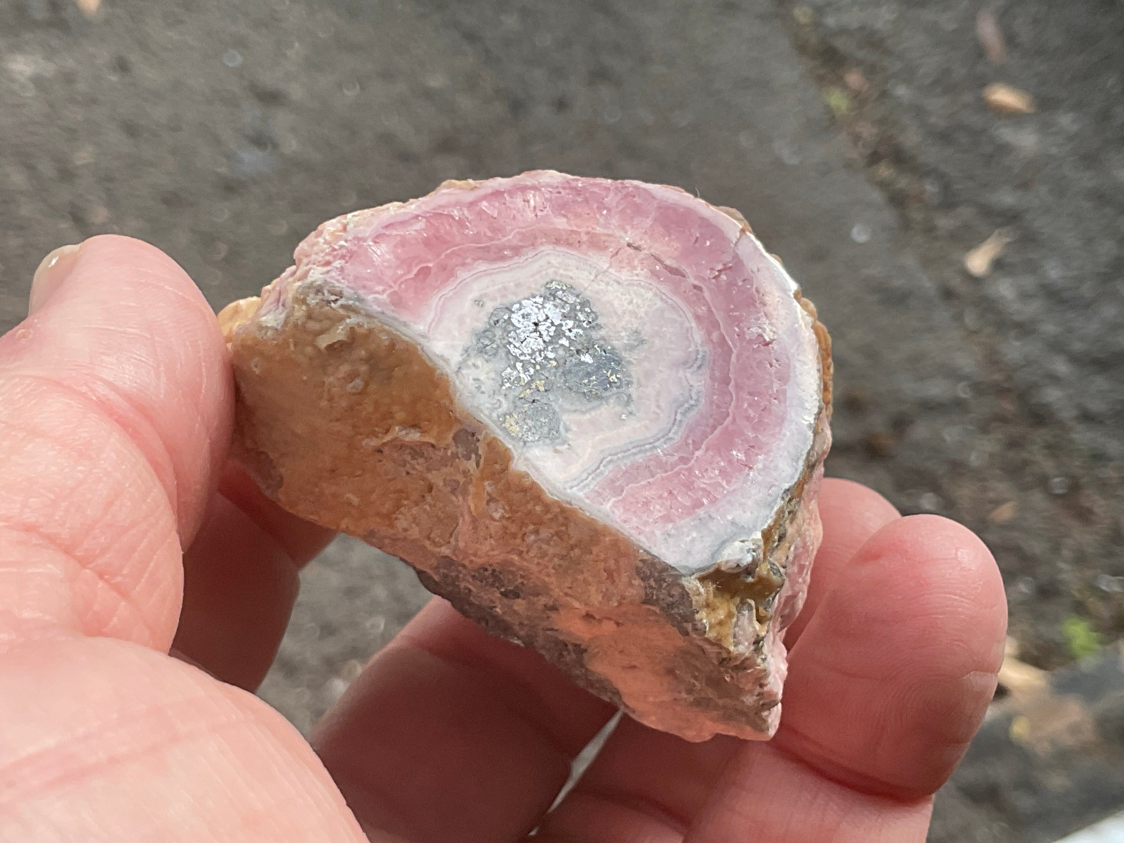 170g Rhodochrosite Polished Stalactite Specimen A