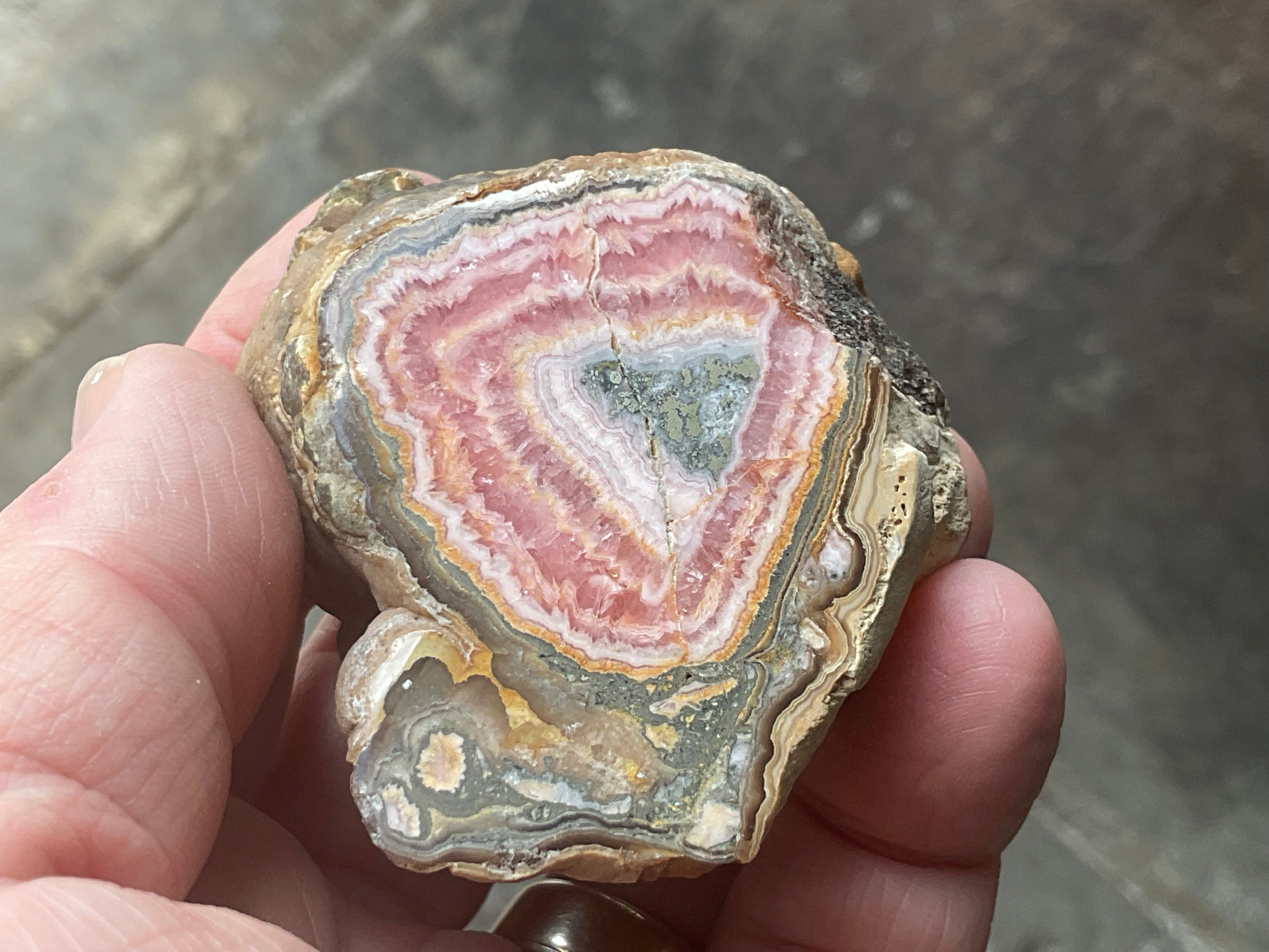 176g Rhodochrosite Stalactite Polished Specimen B