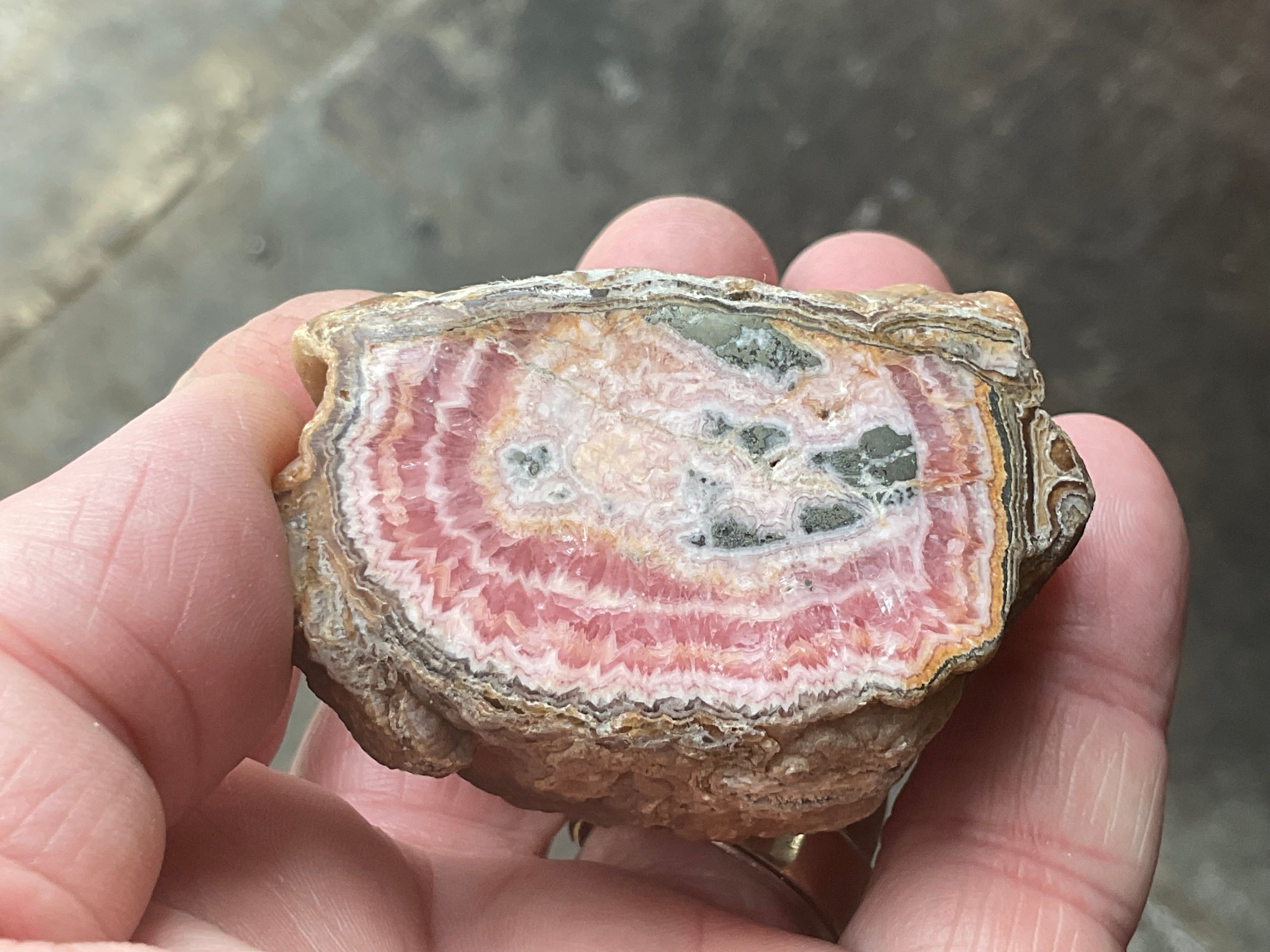 176g Rhodochrosite Stalactite Polished Specimen B