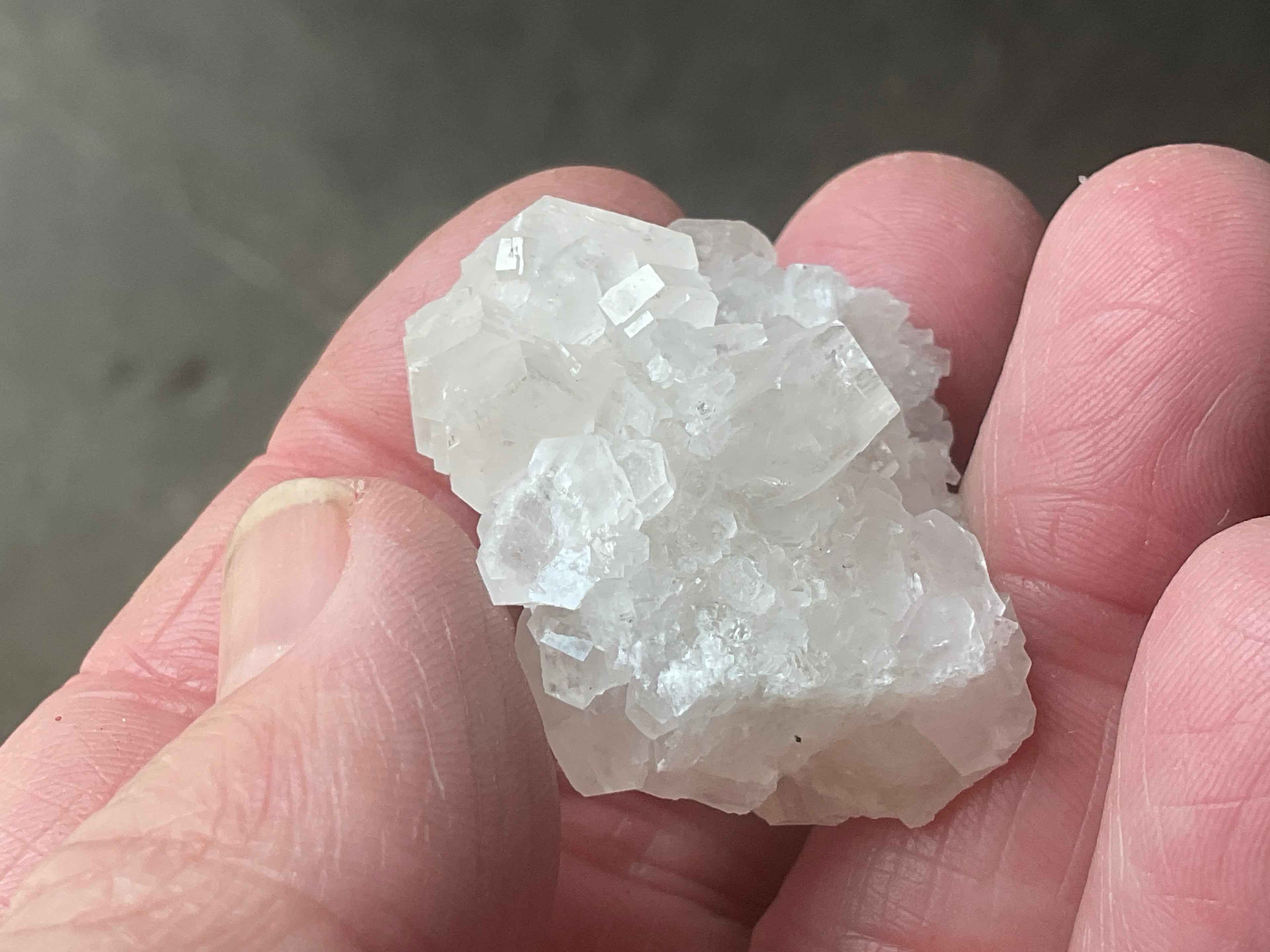 24g Clear Hexagonal Calcite Specimen 1A from Hunan, China
