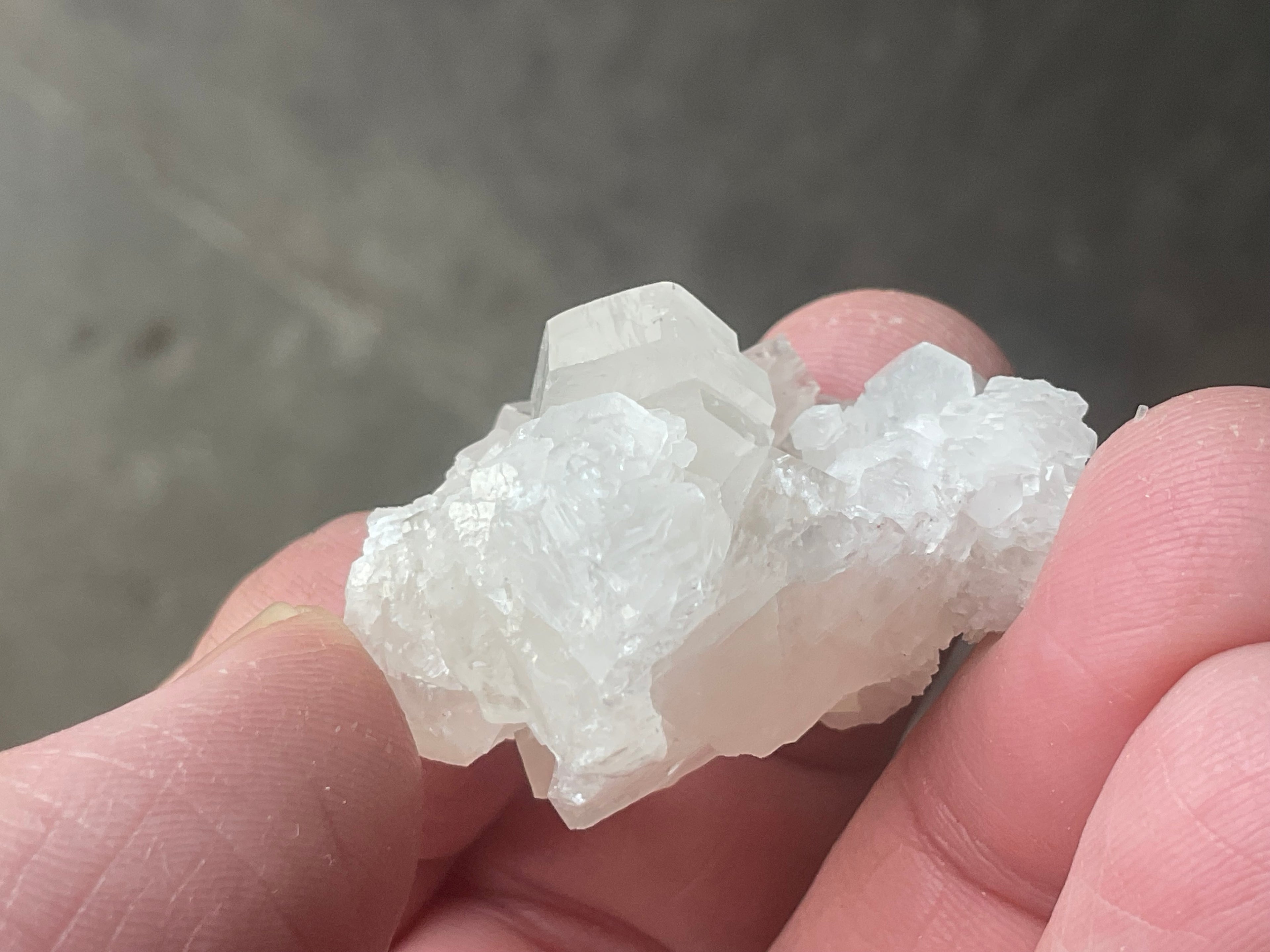 24g Clear Hexagonal Calcite Specimen 1A from Hunan, China