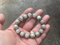10mm Jadeite Bead and Disc Bracelet 1A from Myanmar