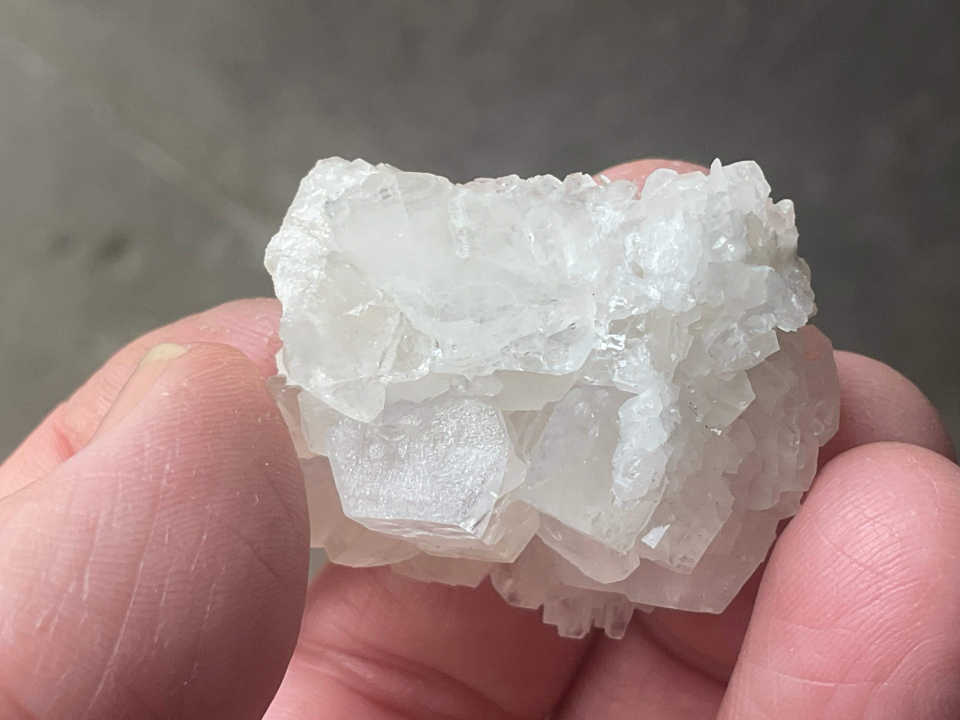 24g Clear Hexagonal Calcite Specimen 1A from Hunan, China