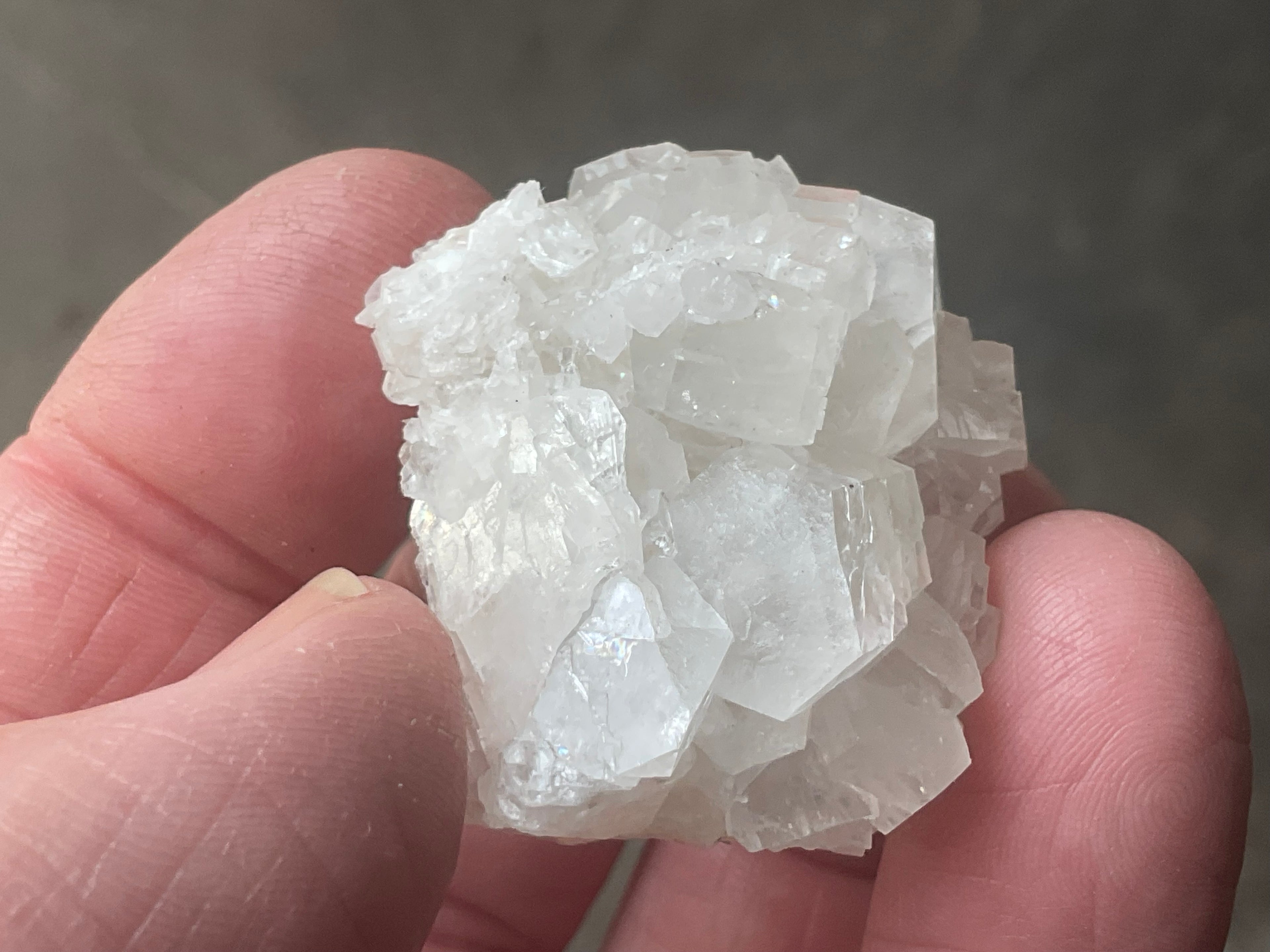 24g Clear Hexagonal Calcite Specimen 1A from Hunan, China
