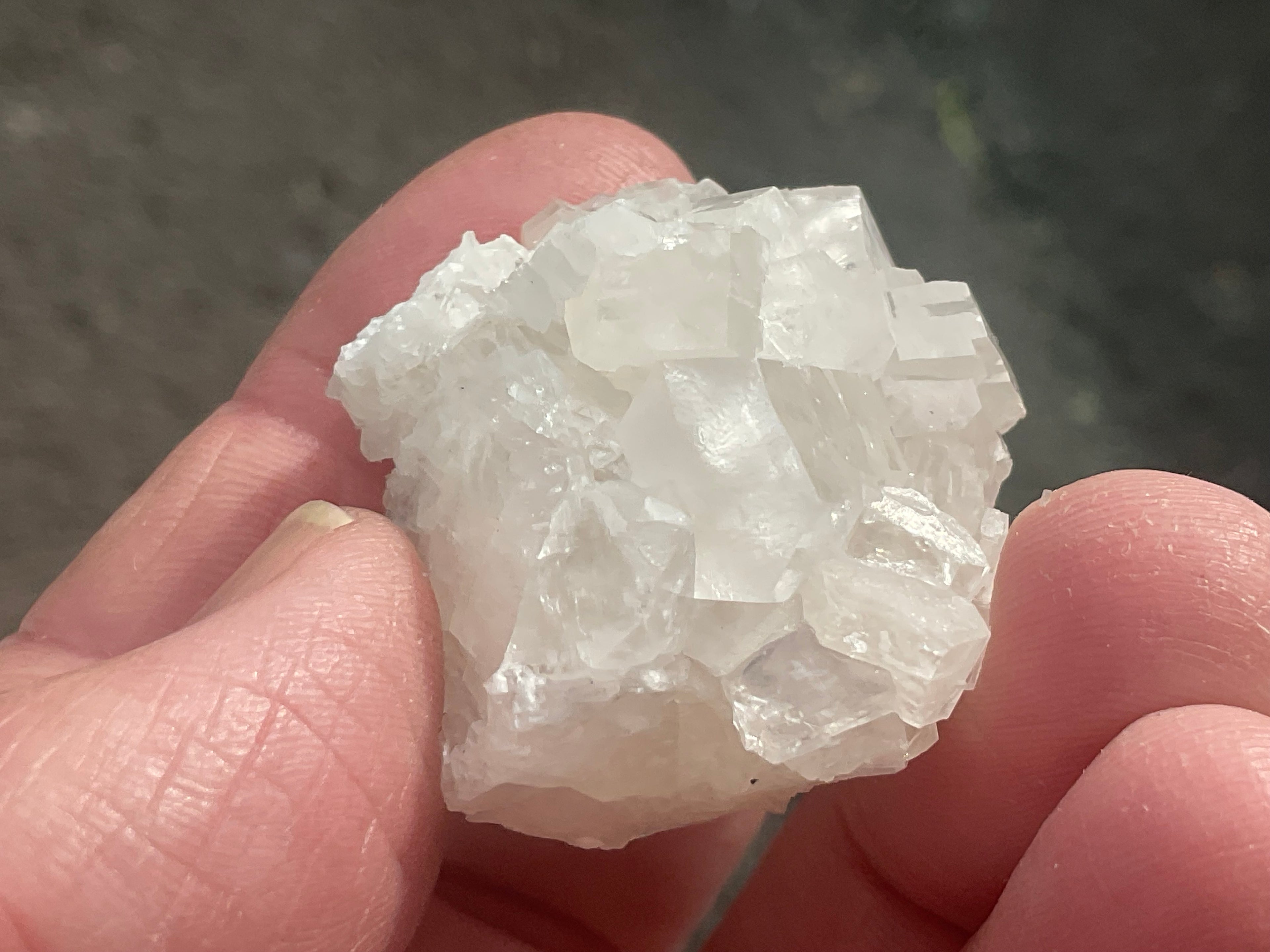 24g Clear Hexagonal Calcite Specimen 1A from Hunan, China