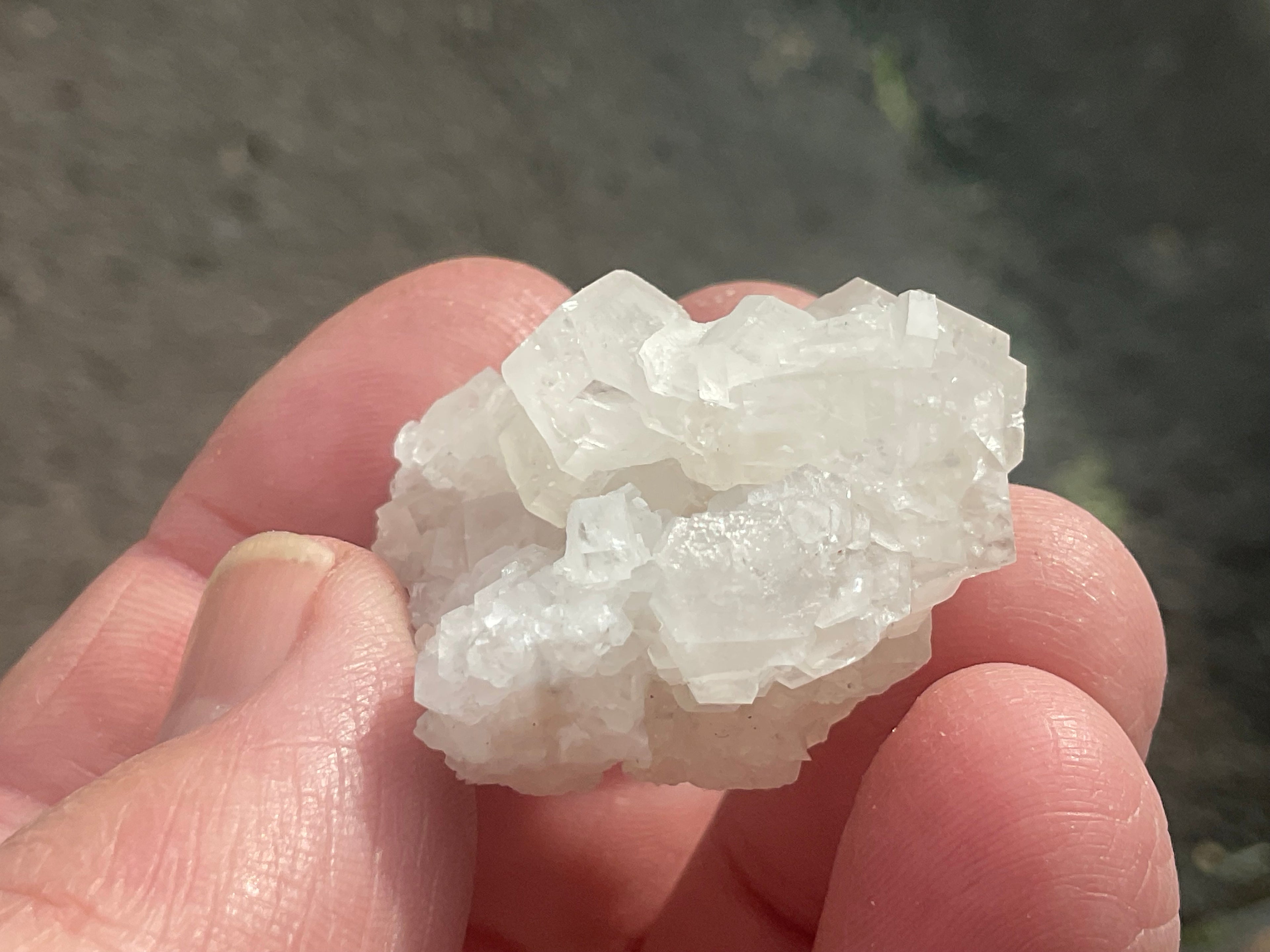 24g Clear Hexagonal Calcite Specimen 1A from Hunan, China
