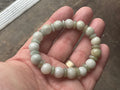 10mm Jadeite Bead and Disc Bracelet 2B from Myanmar