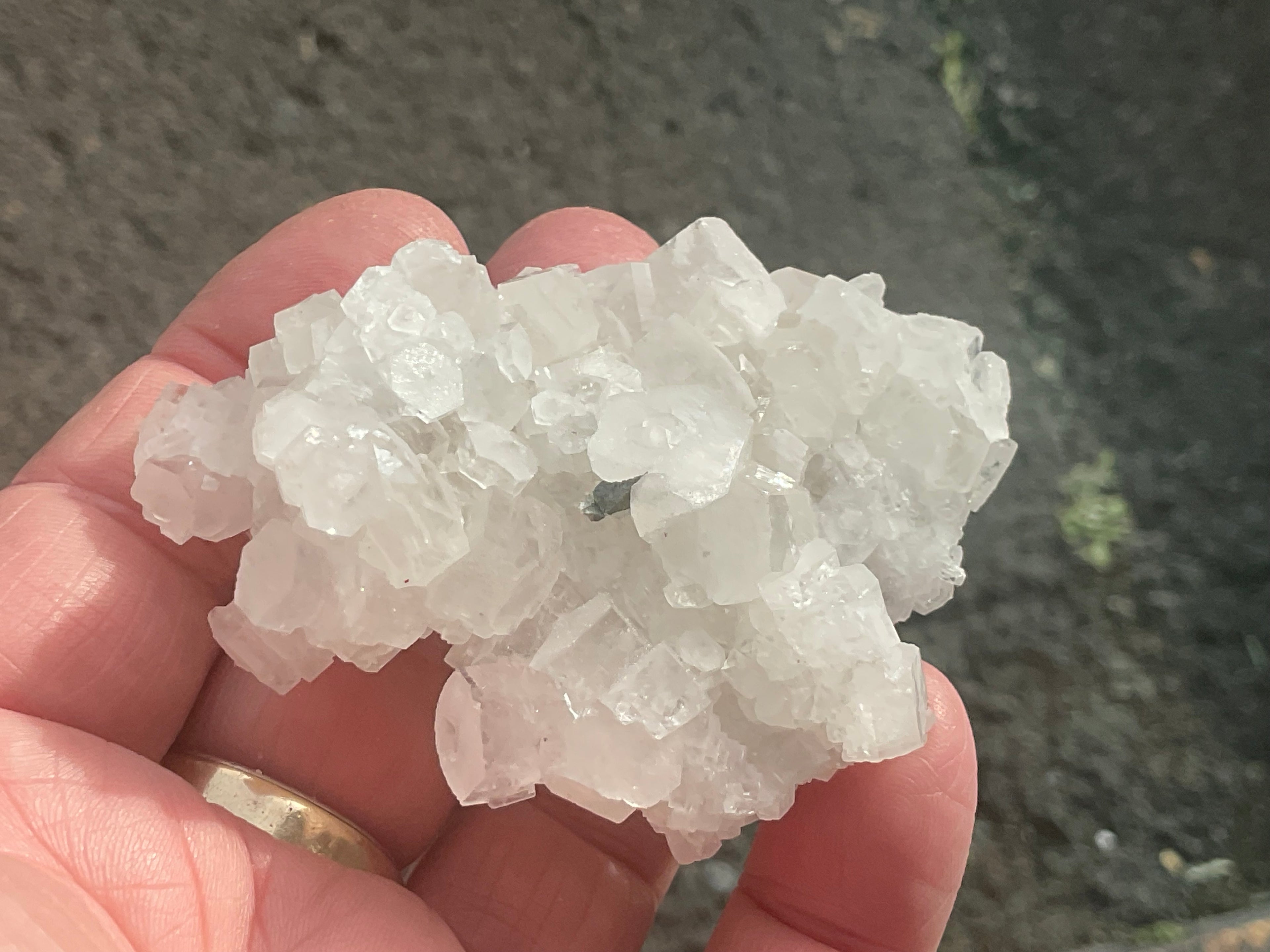 78g Clear Hexagonal Calcite Specimen 2A from Hunan, China