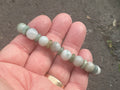 8mm Jadeite Bead and Disc Bracelet from Myanmar