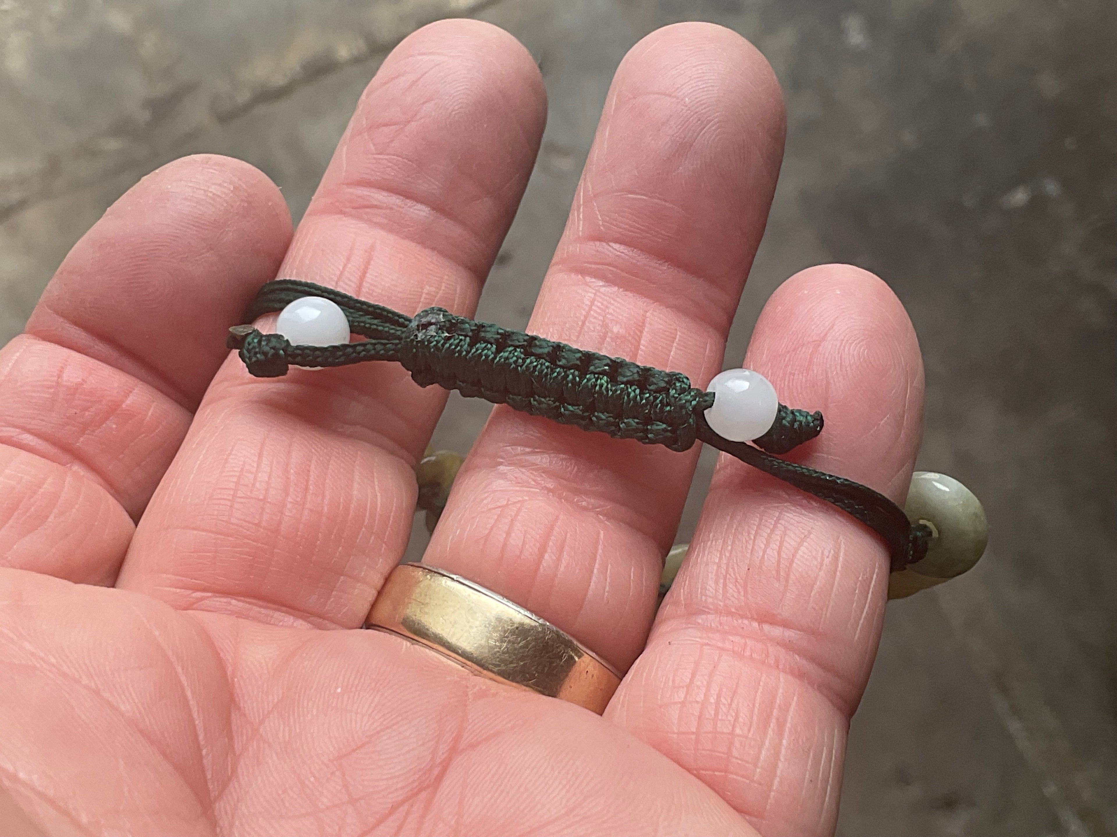 Jadeite Small Disc Adjustable bracelet from Myanmar